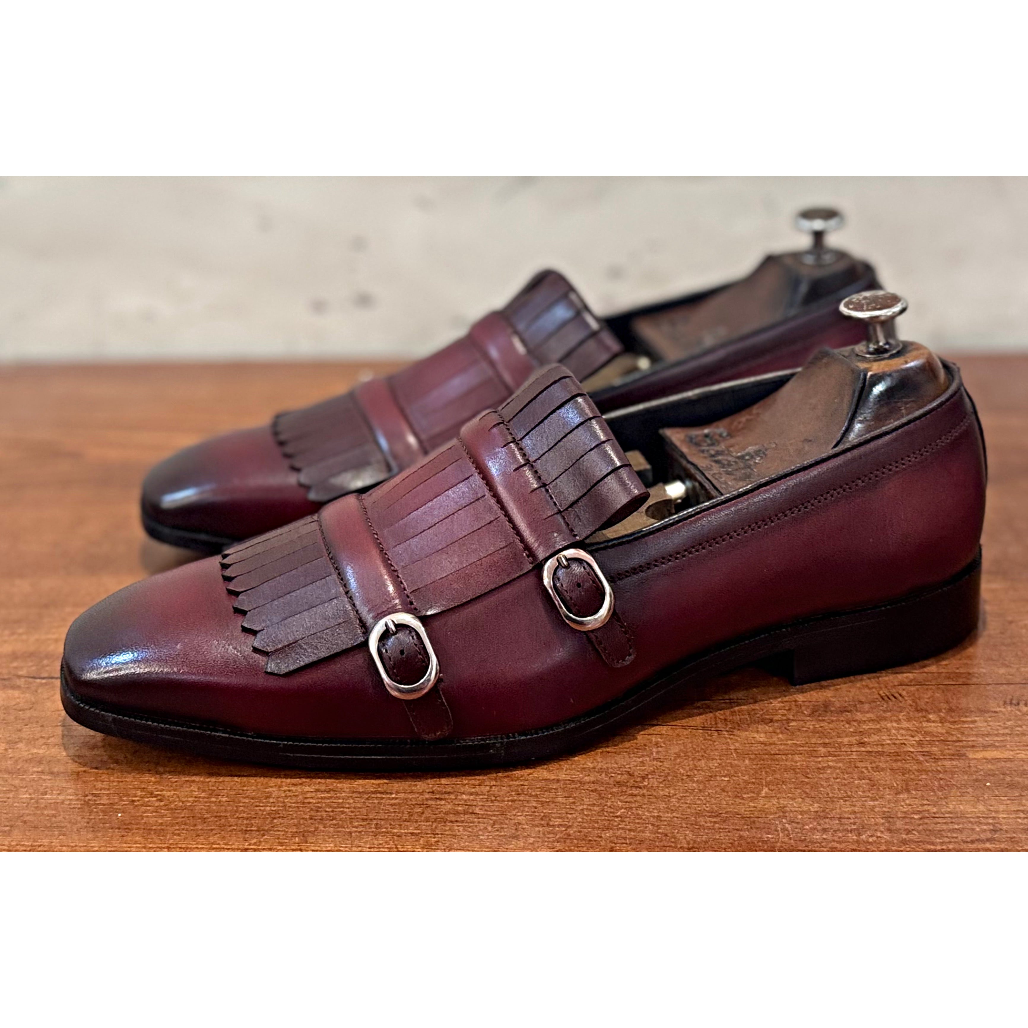 Daniel Double Monk Loafers With Fringes