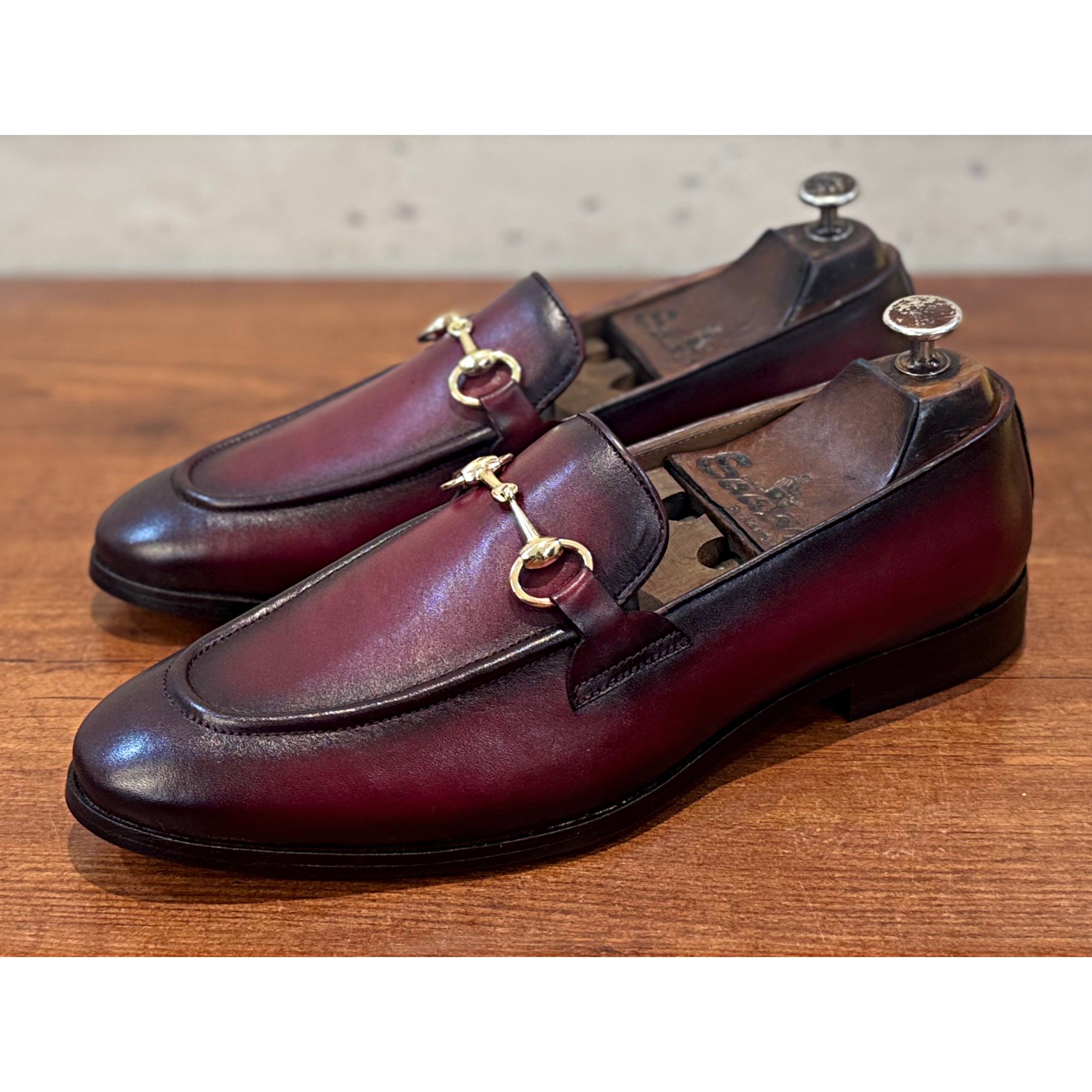 Horsebit Loafers - Burgundy