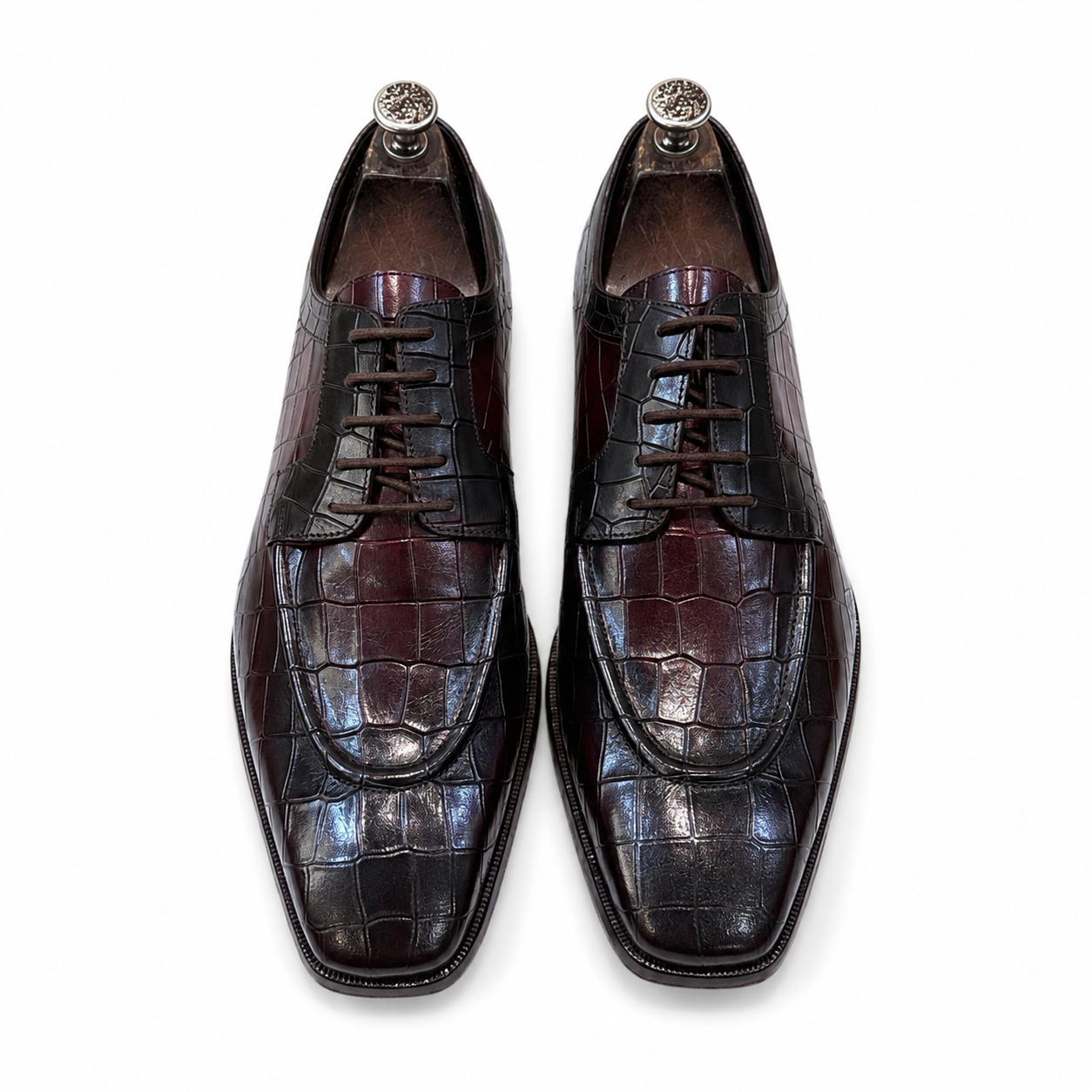 Imperial Bordeaux Croco Derby