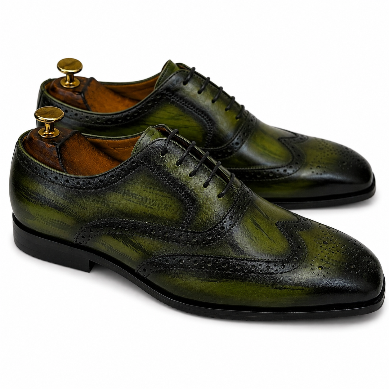 Verdant Monarch Wingtip Oxfords