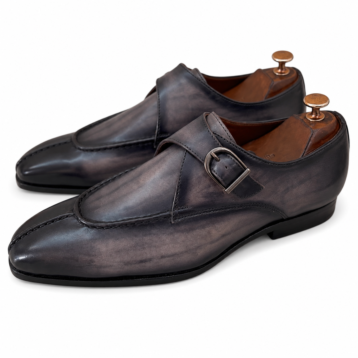 Ashbourne Patina Monk – Grey