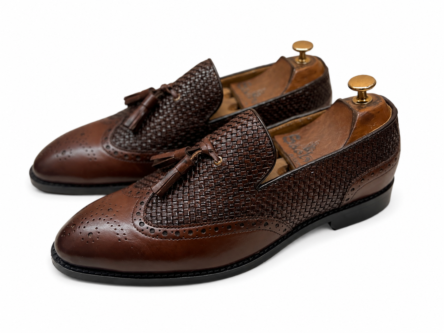 Milano Intreccio Tassel Loafers – Walnut Brown