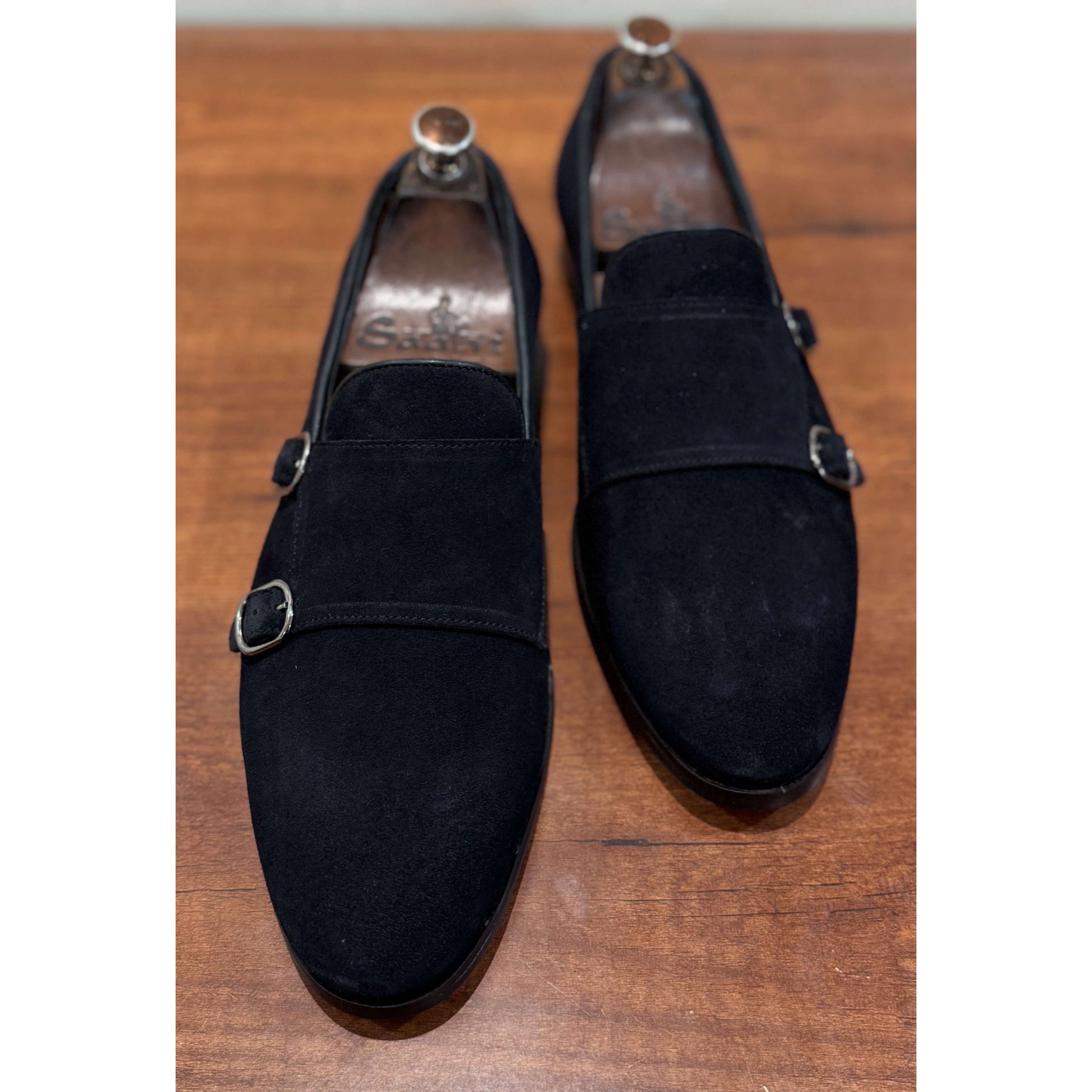 Blue Double Monk Strap