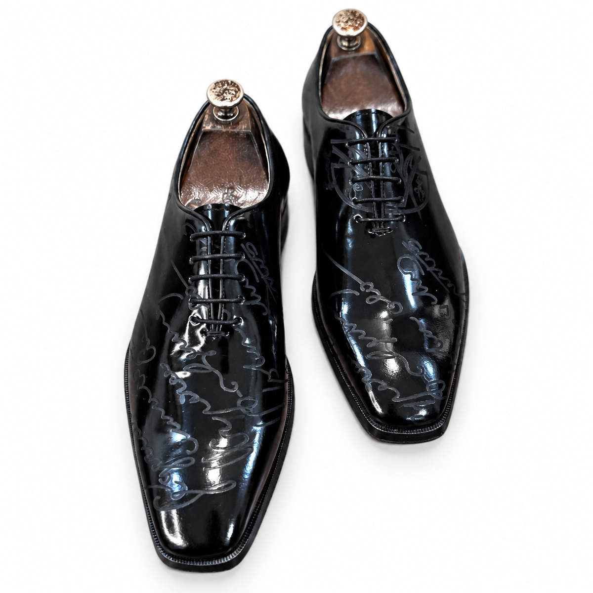 Midnight Signature Patent Oxford Shoes – Luxury Black Dress Shoes