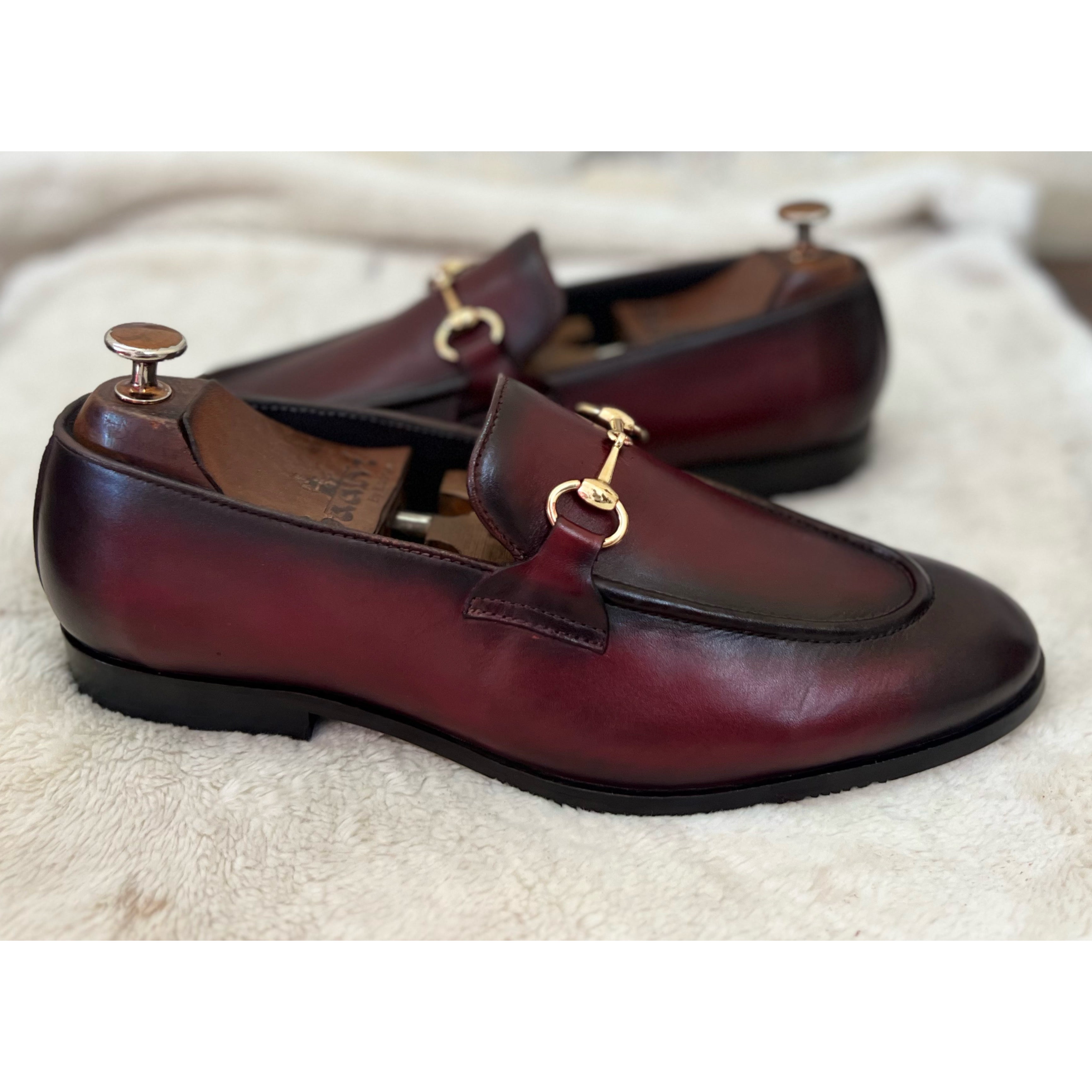 Horsebit Loafers - Burgundy