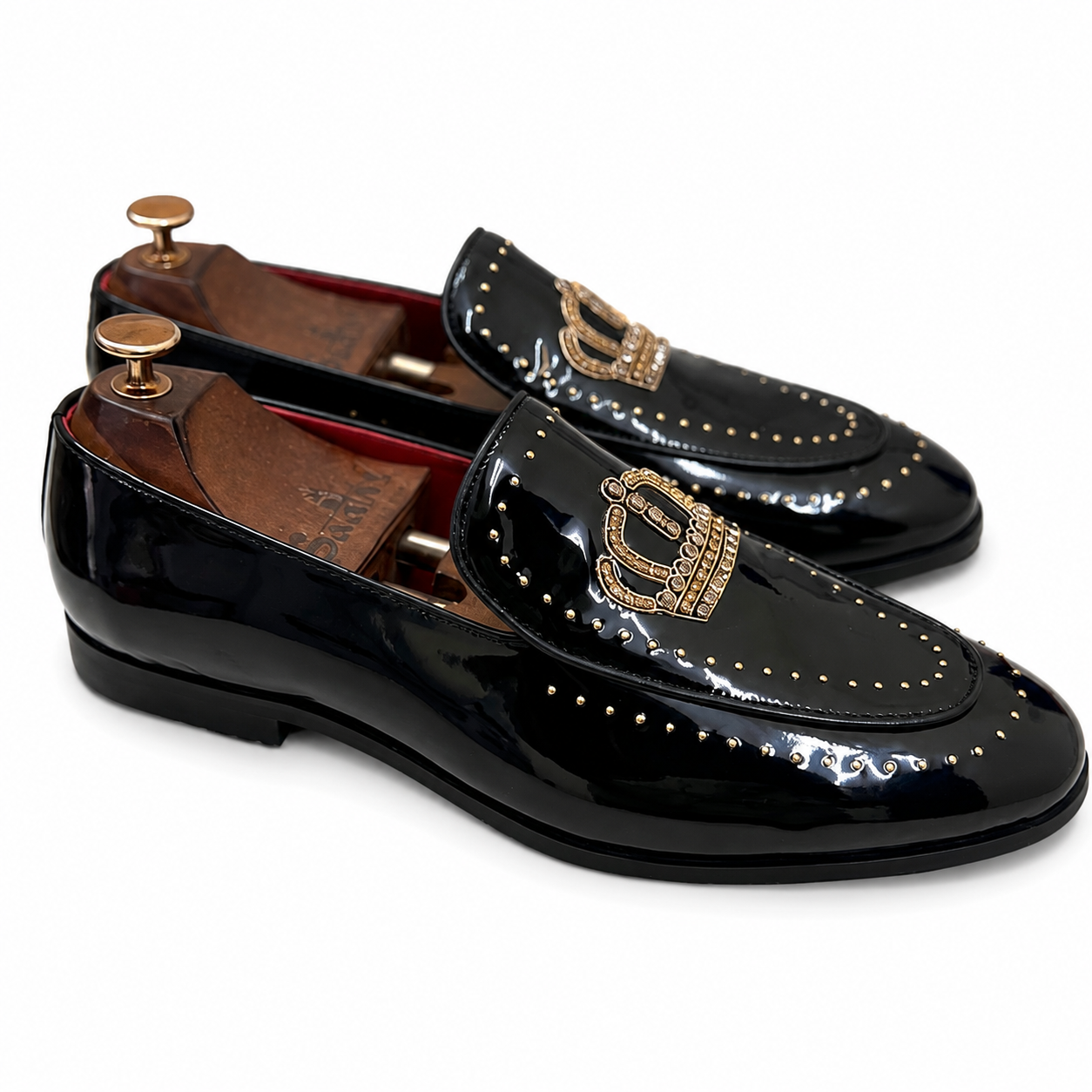 The Imperial Noir Crown Loafers
