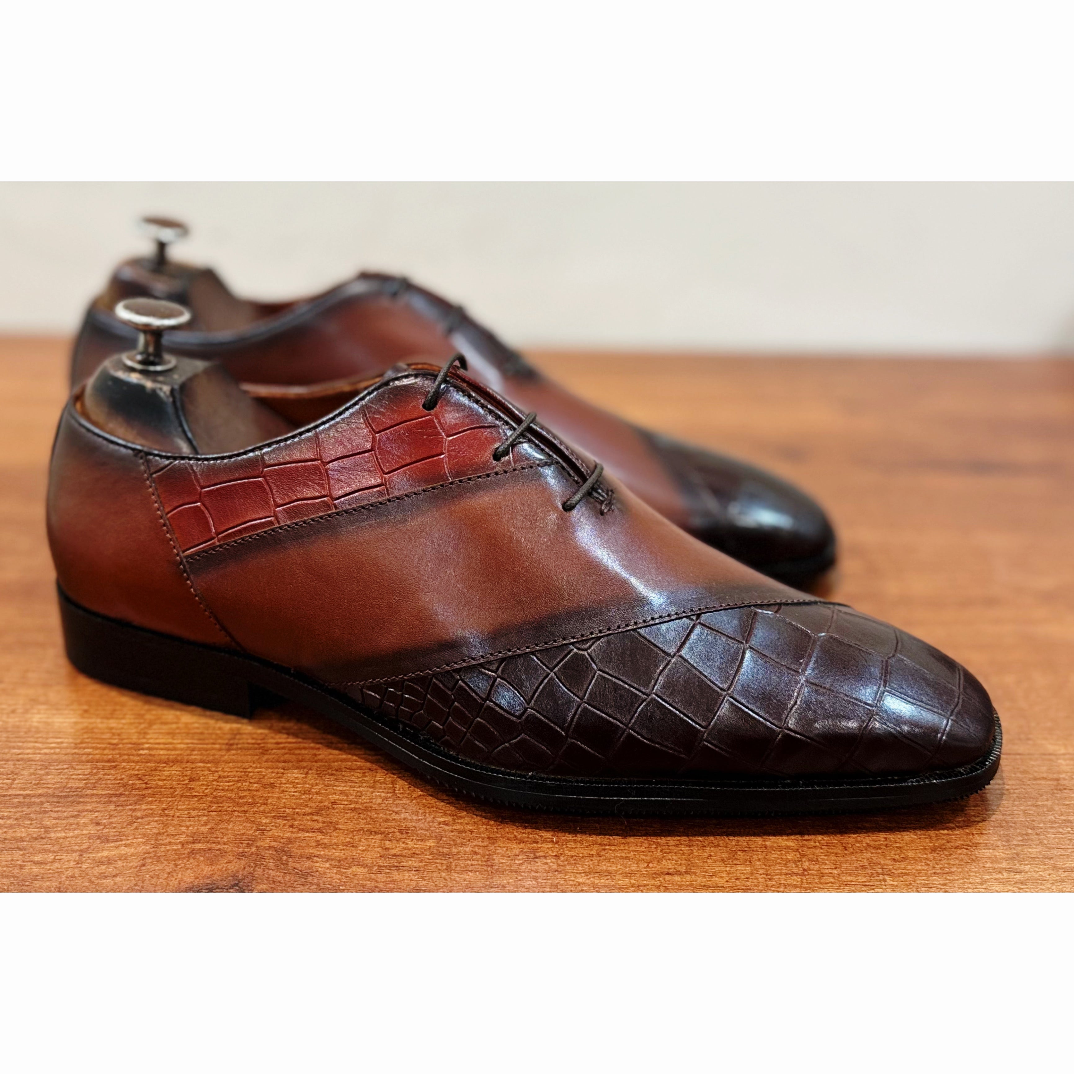 Hand Finished Oxfords Croco T