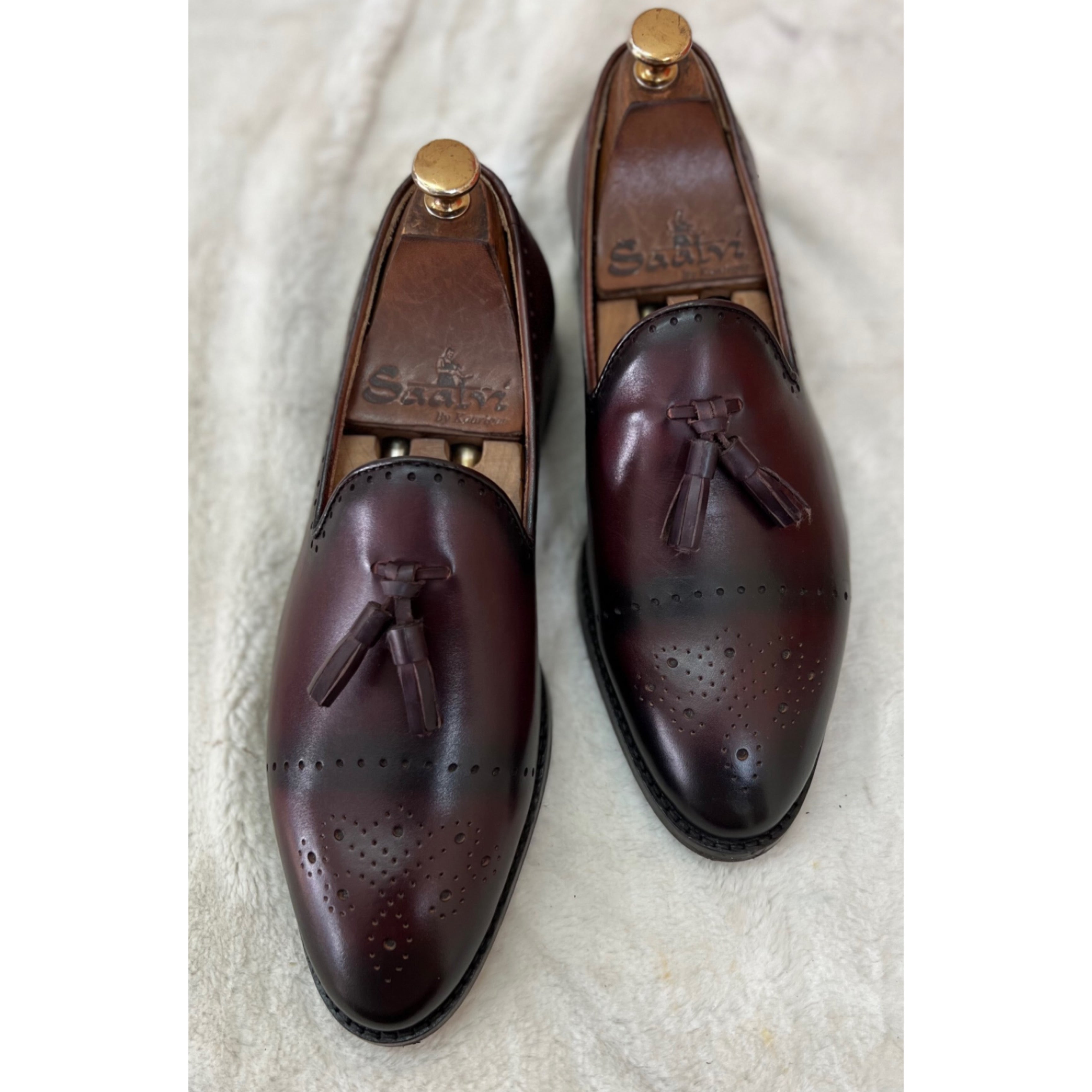 Bordeaux Tassel Loafers