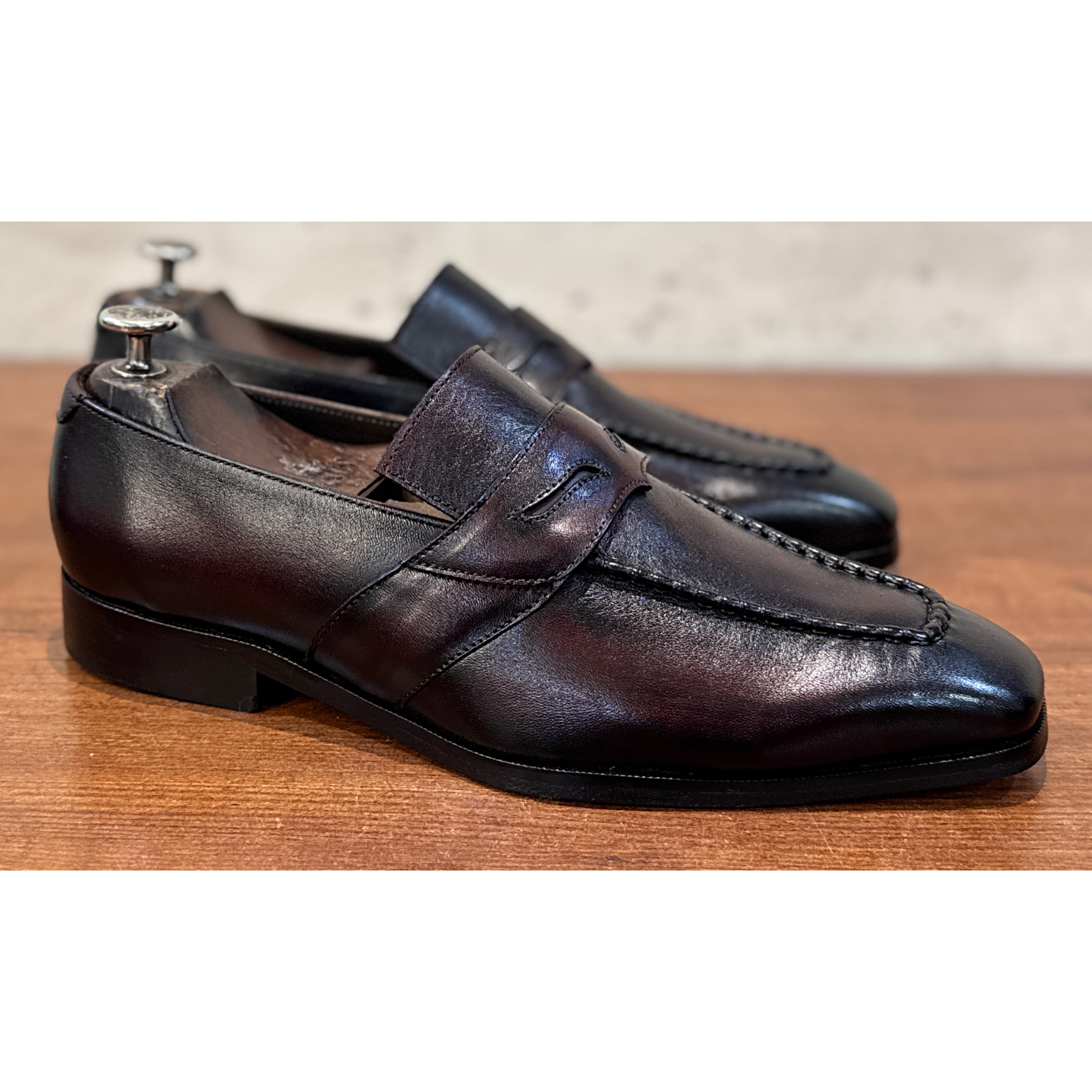 The Lorenzo TOBACCO Loafer – Handmade Leather Penny Loafers
