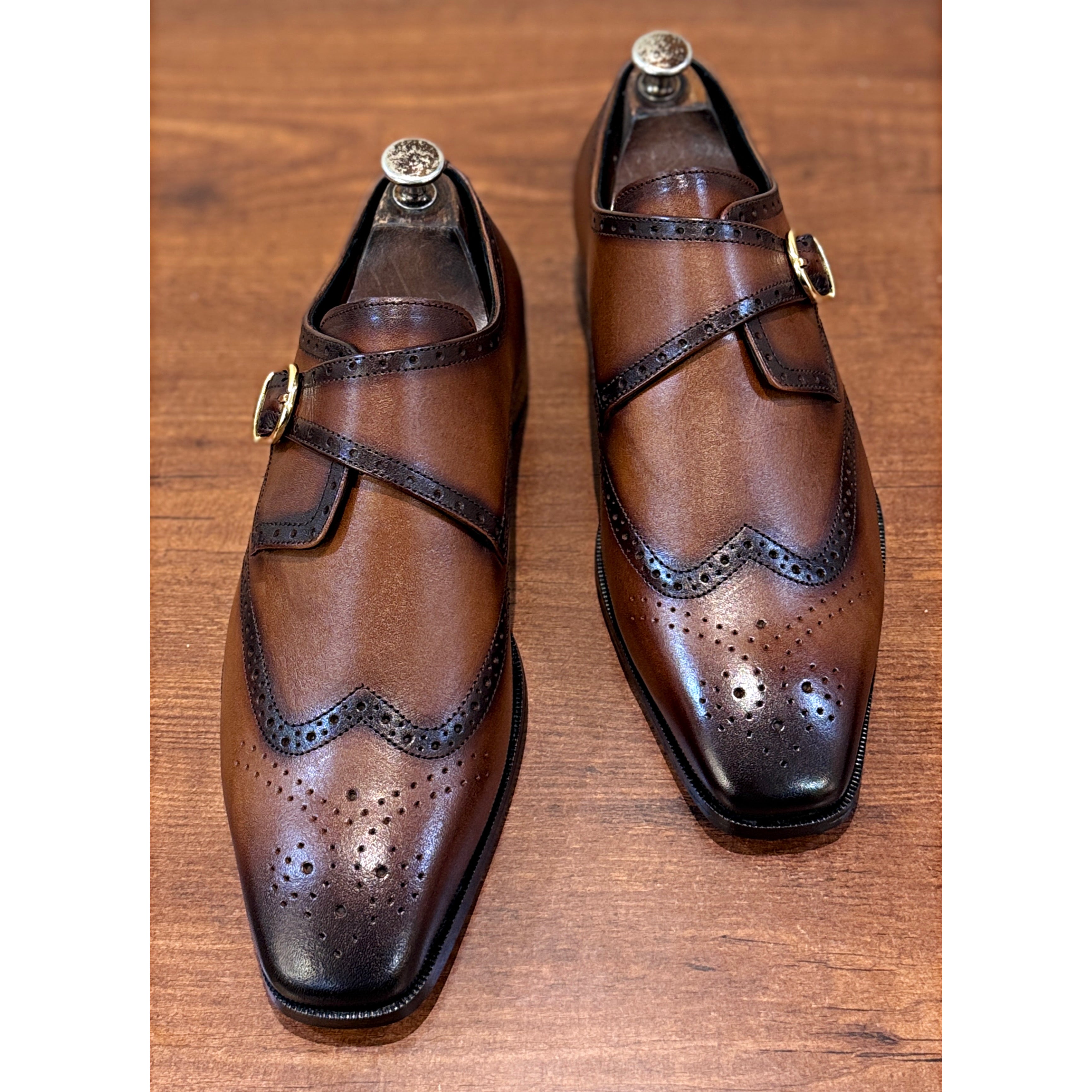 Regal Windsor Monk Strap Brogue Shoes