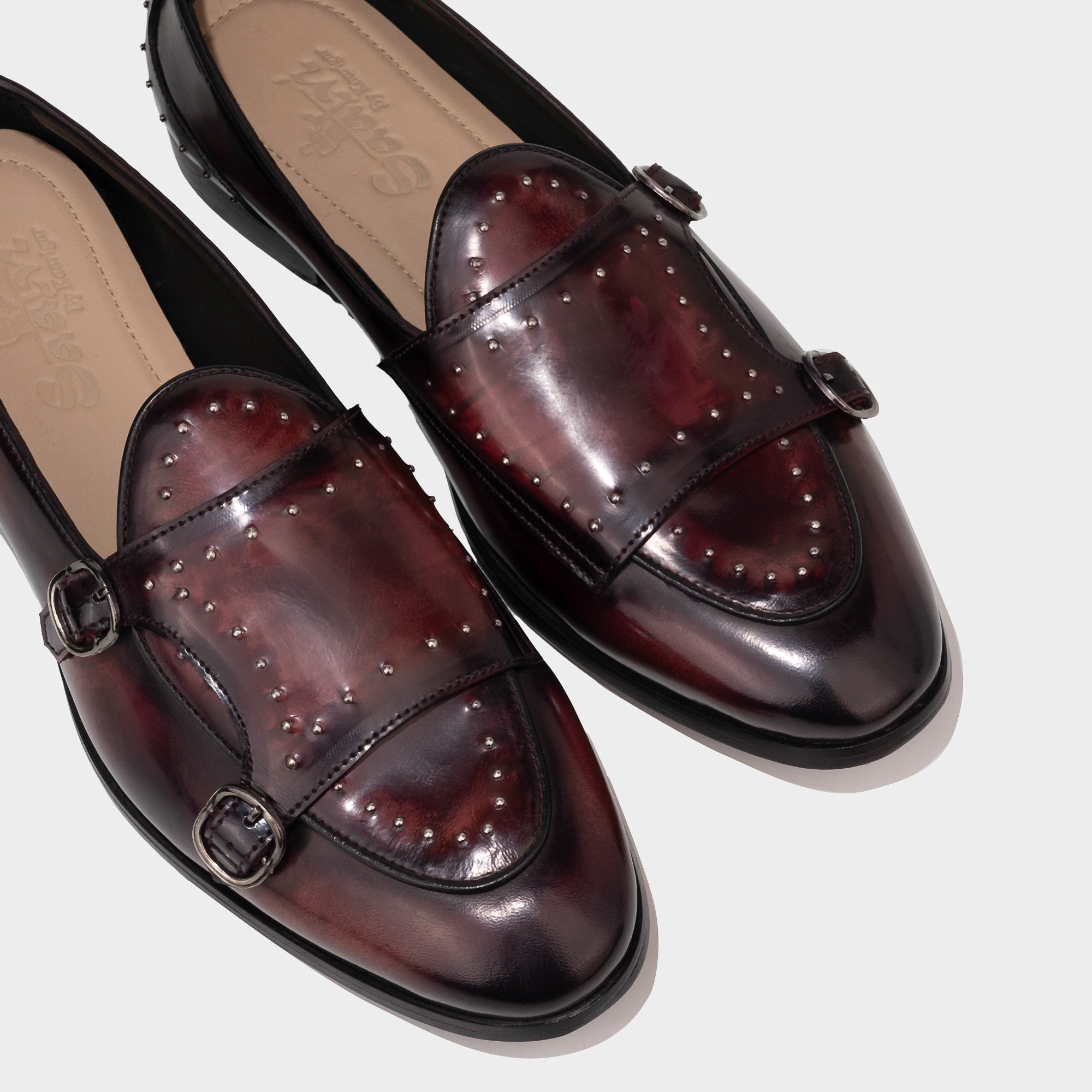 Belgian Monk Strap Bordo Bajri