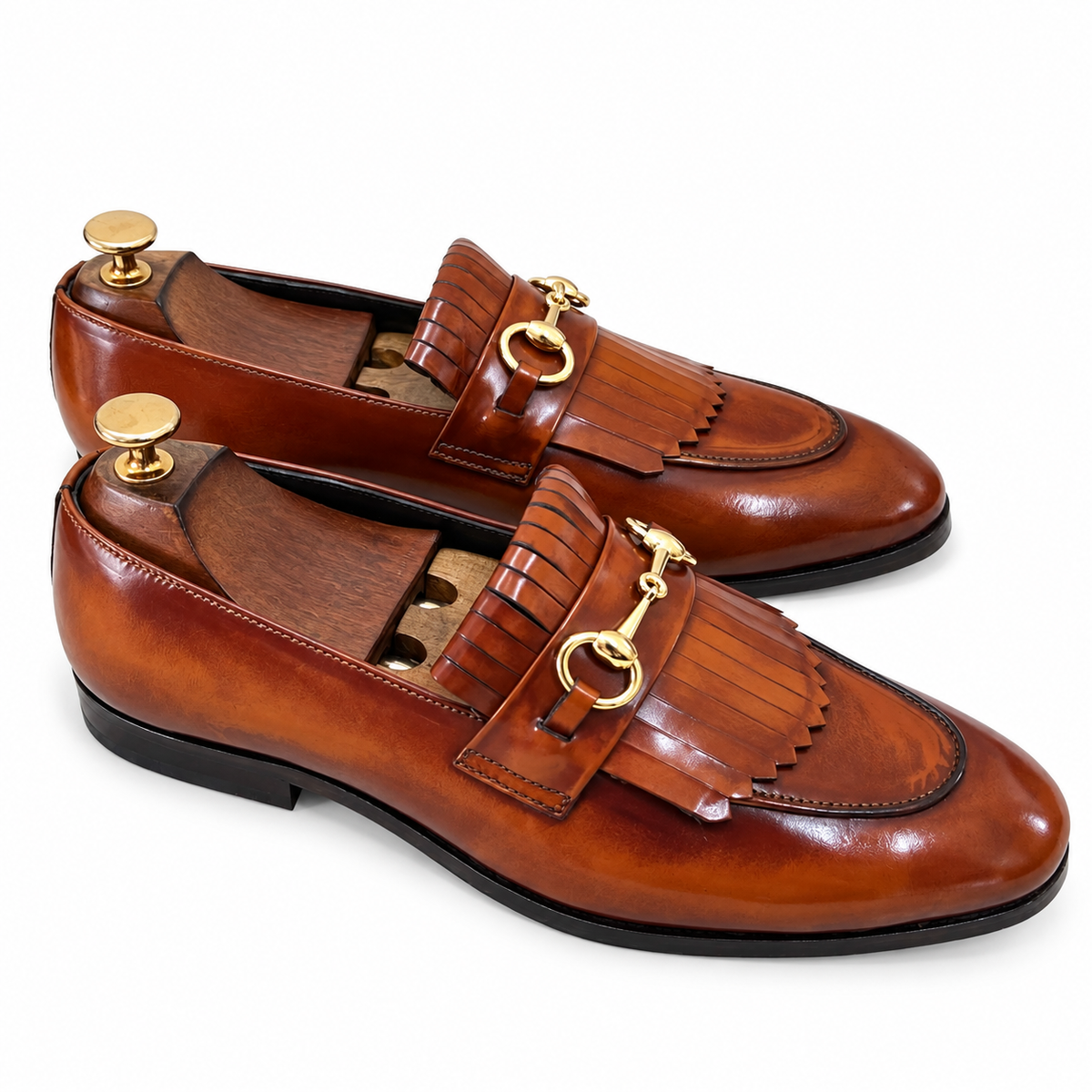 Horsebit Loafers With Fringes - bb