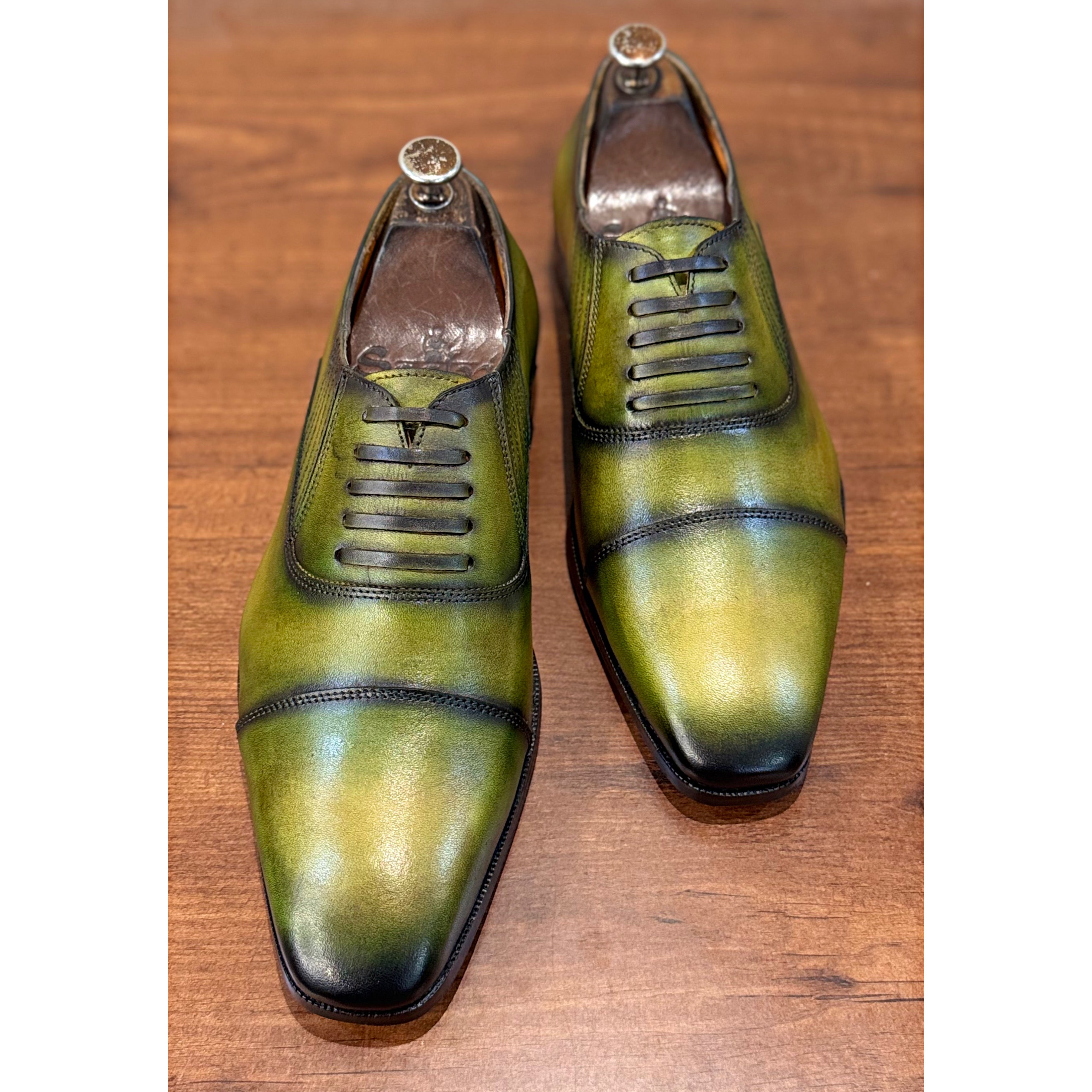 Lorenzo Olive Patina Loafers