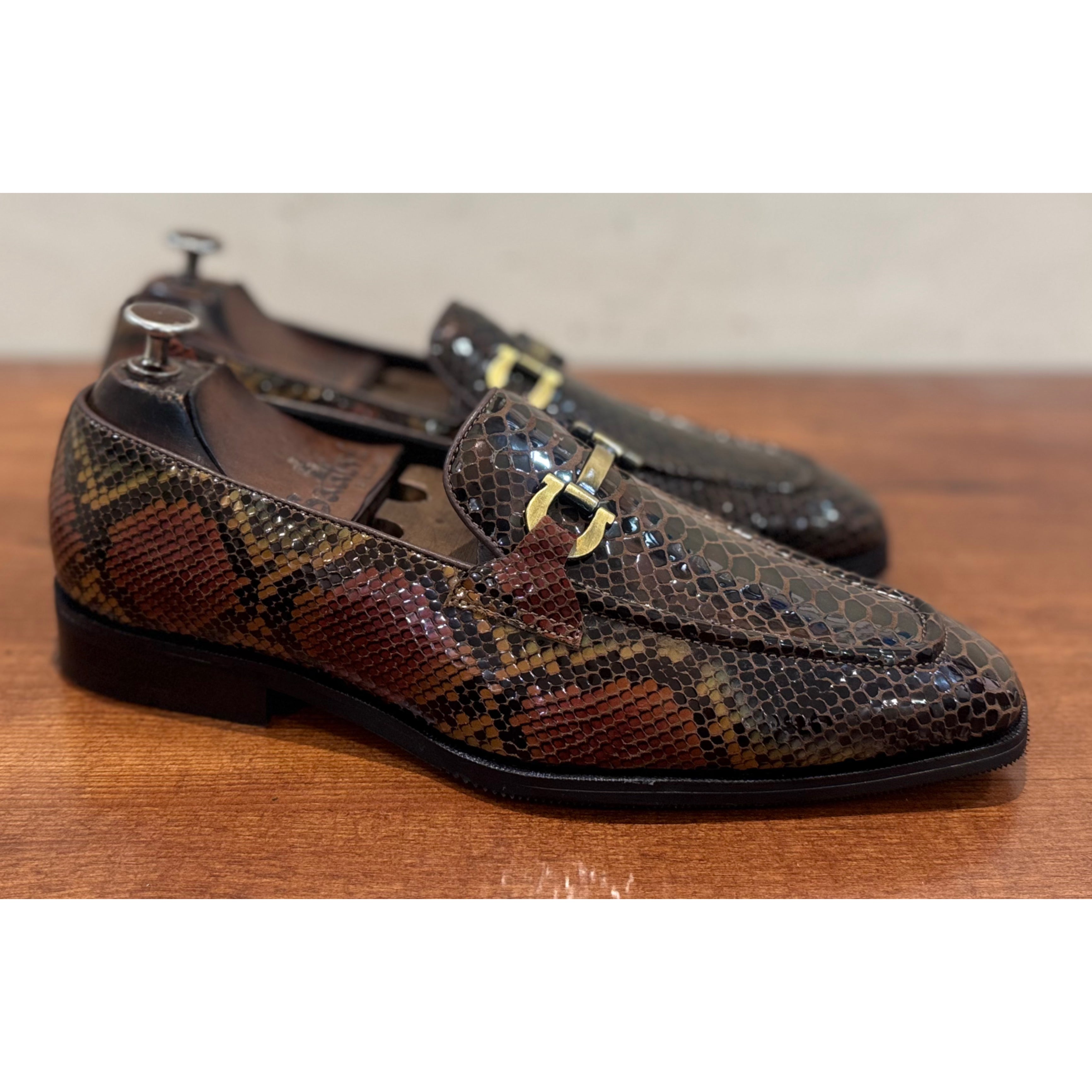 Multi Colour Foil Loafers