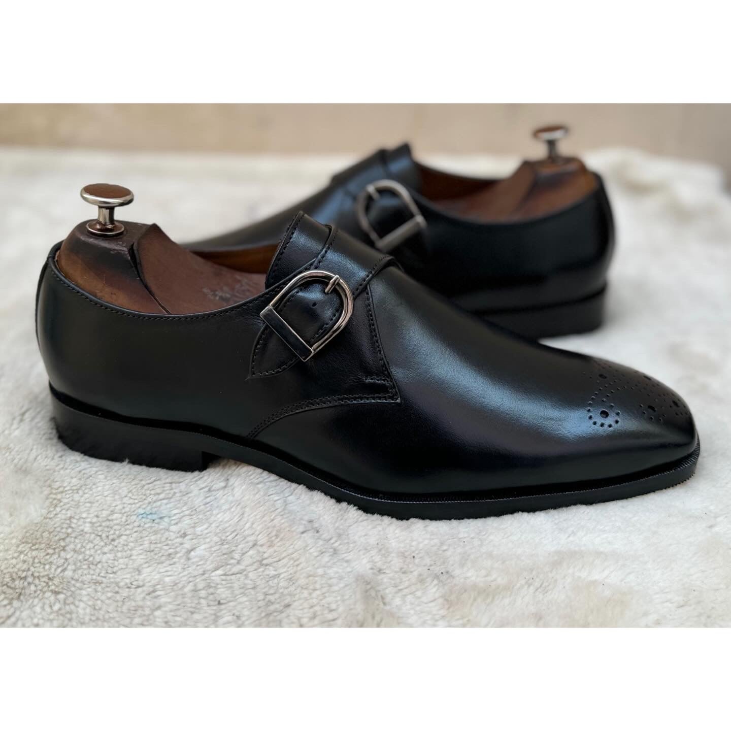 Single Monk Strap Black
