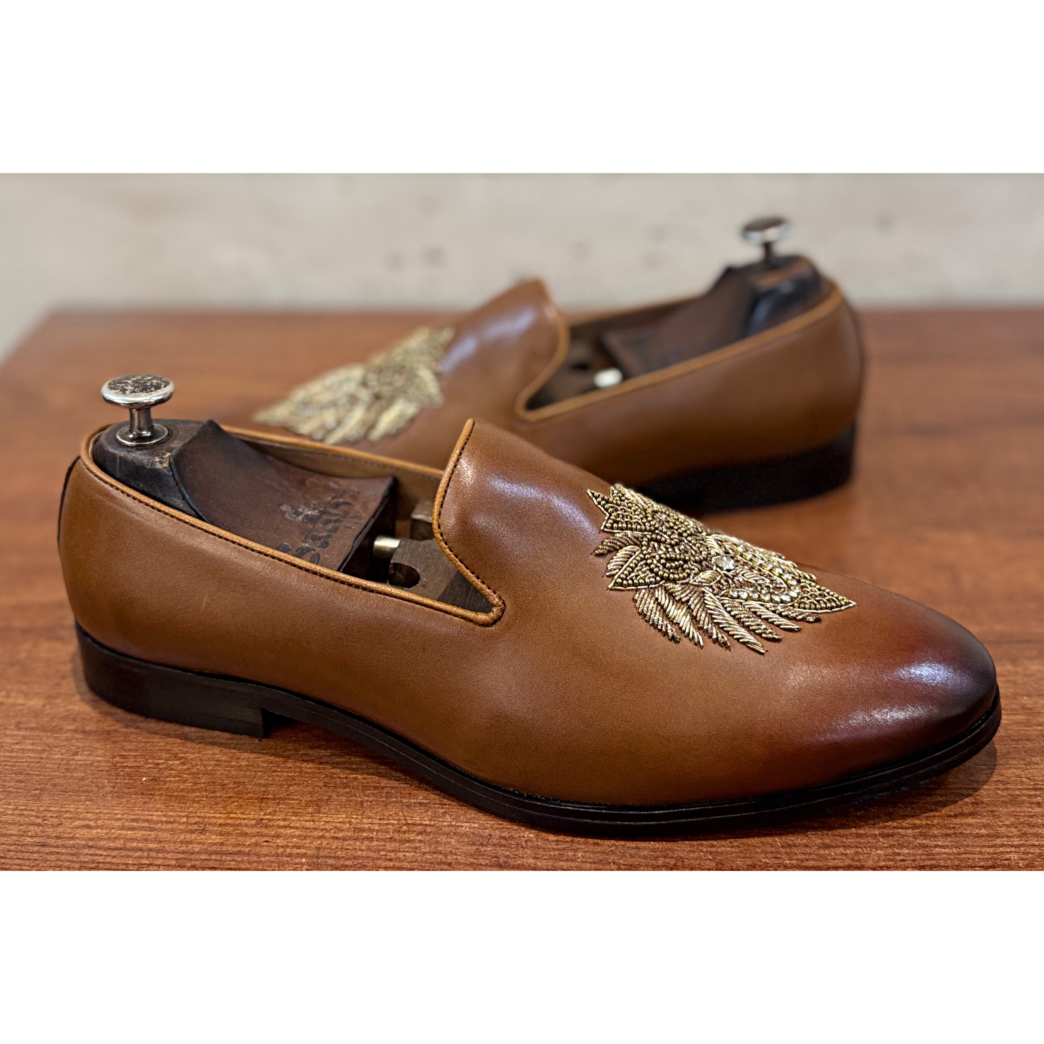 Baroque GoldCrest Slip-Ons