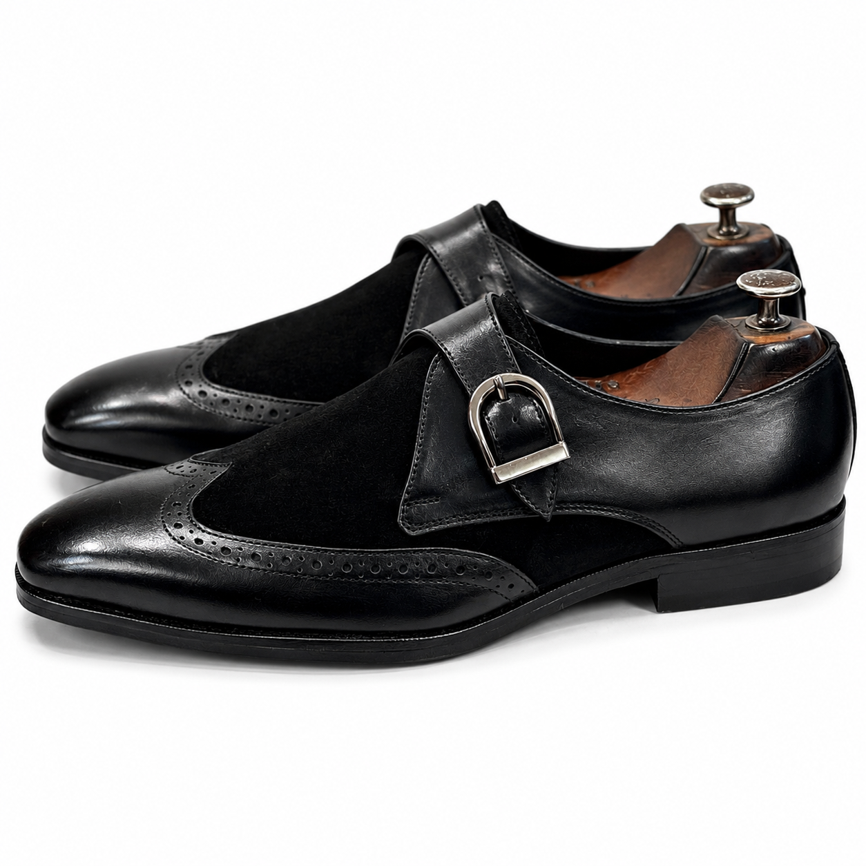 Single Monk Strap Leather/Suede