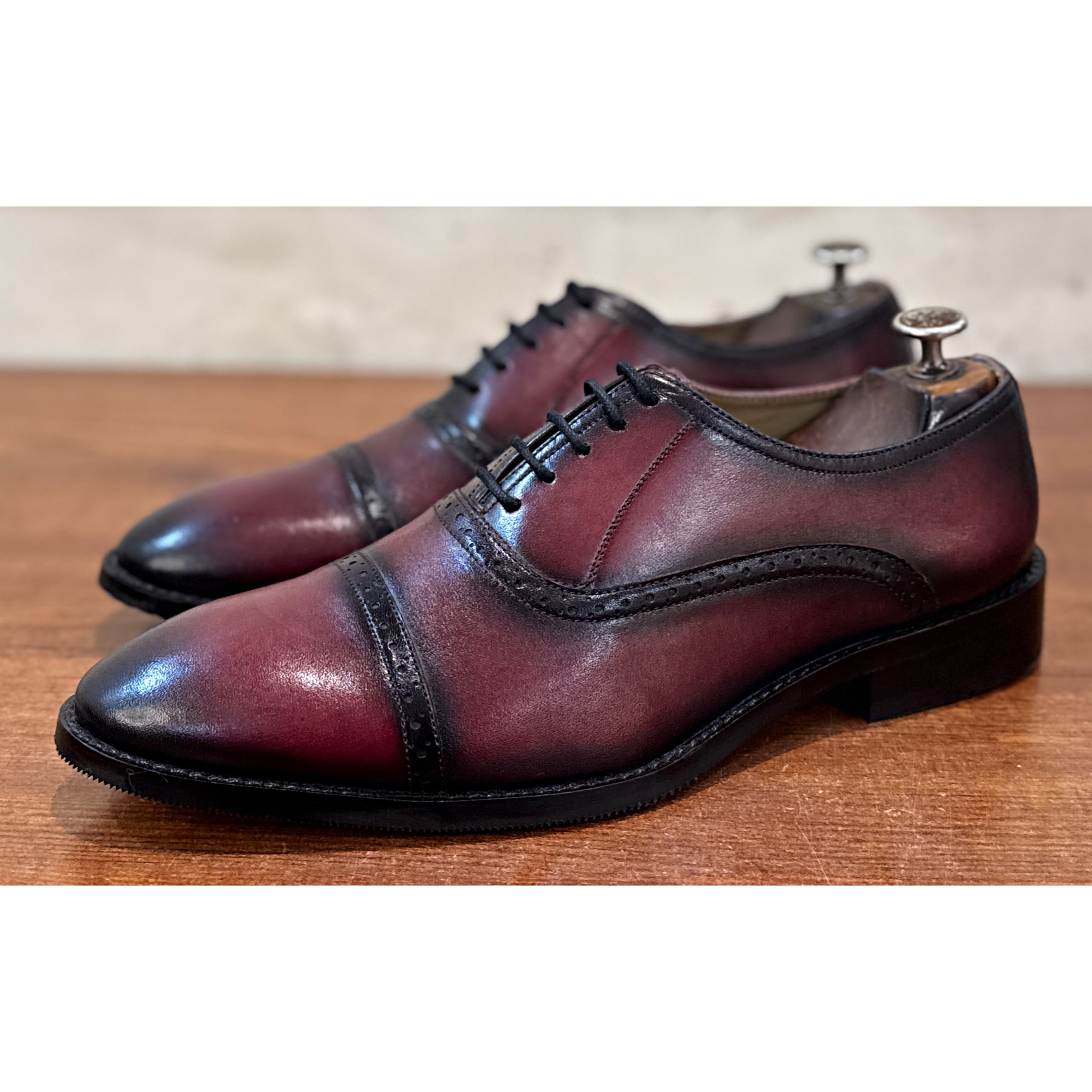 Cavalier Bordeaux Cap-Toe Oxford