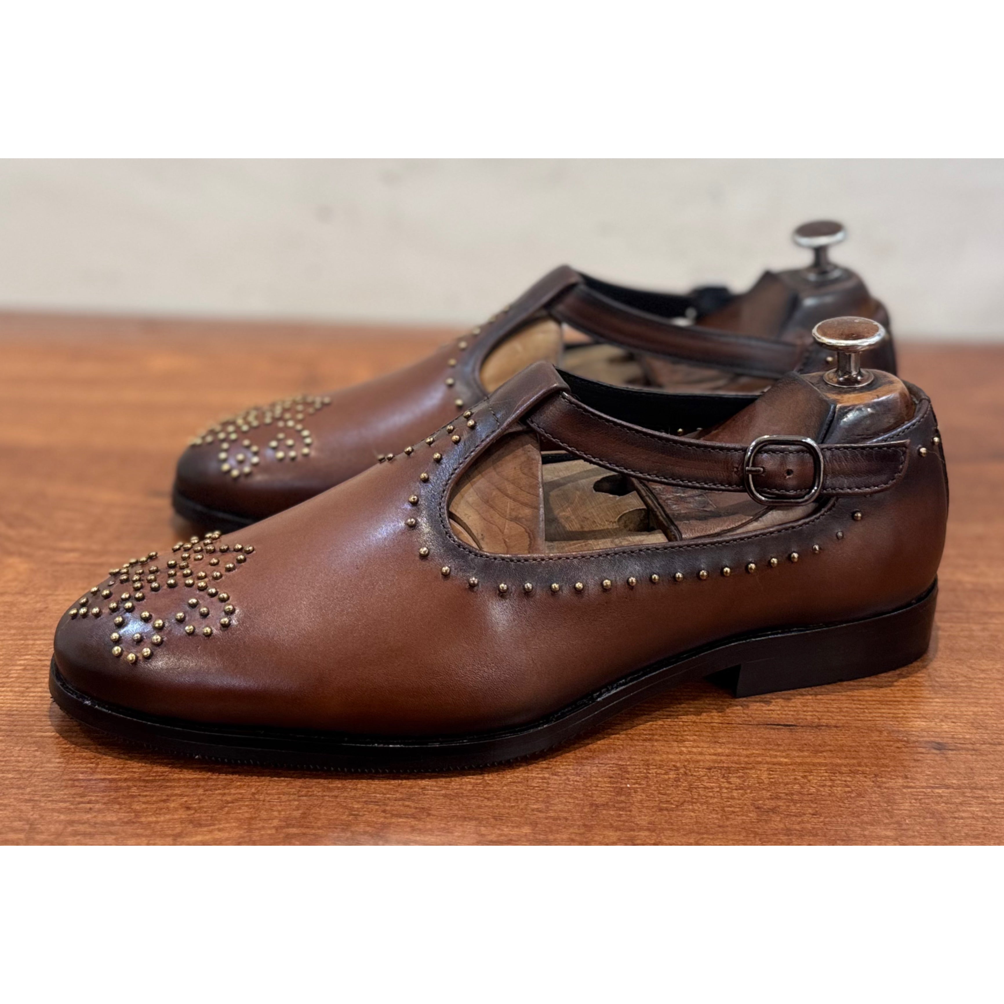 Brown Sandal With Bajri