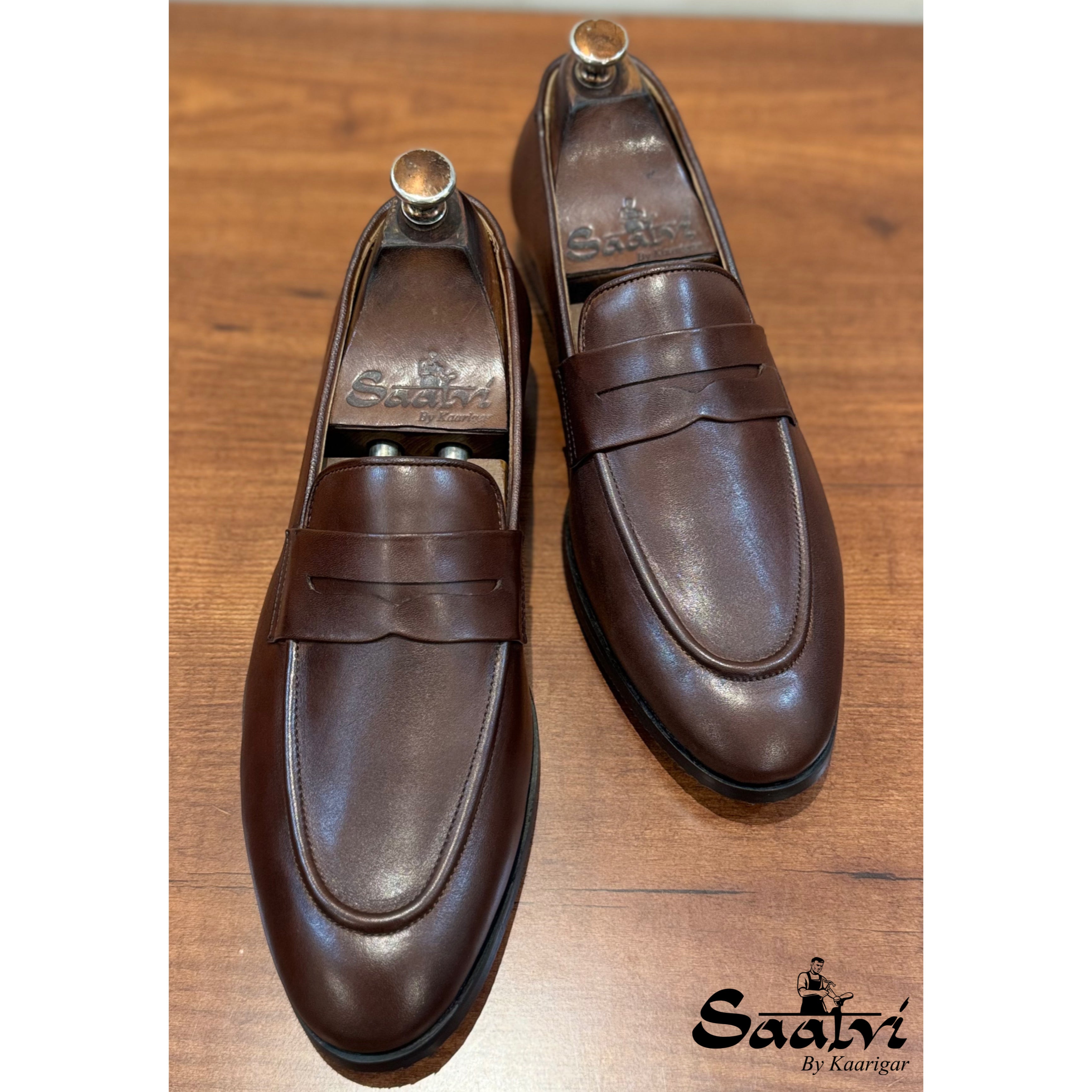 Jamie | Brown Penny Loafers