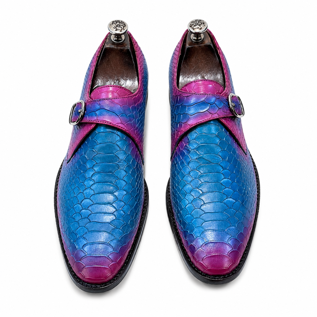Aurora Python Monk Strap Shoes