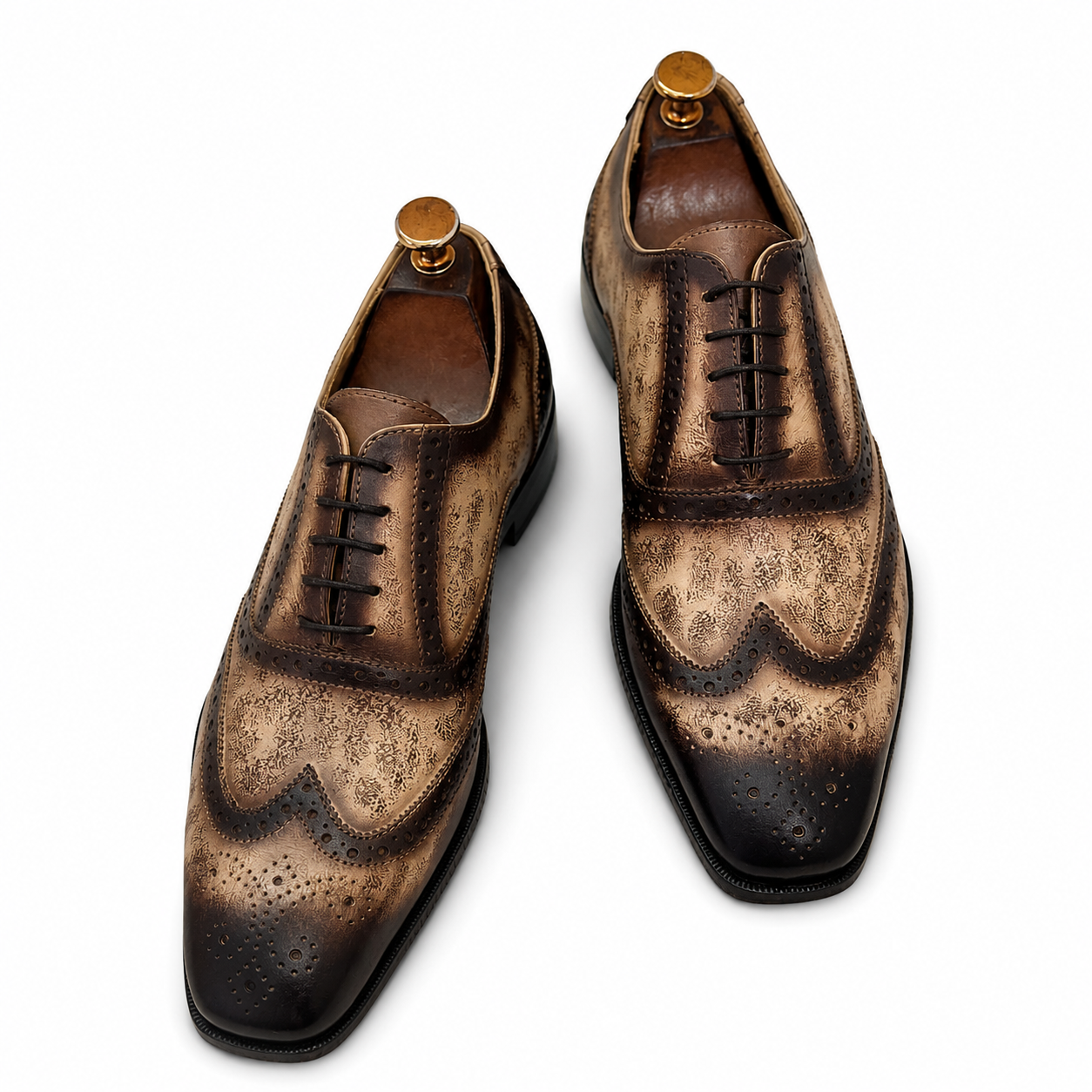 Ashen Monarch Wingtip Oxfords