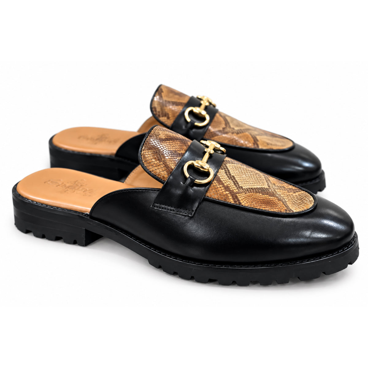 Monaco Serpente Mules