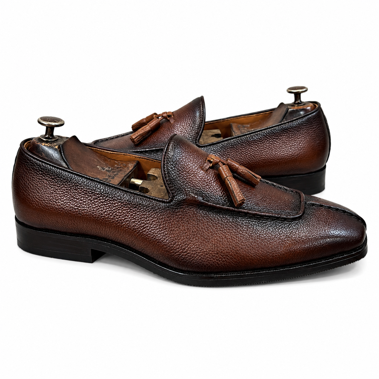 Tan Soft Mild Loafers With Tassels