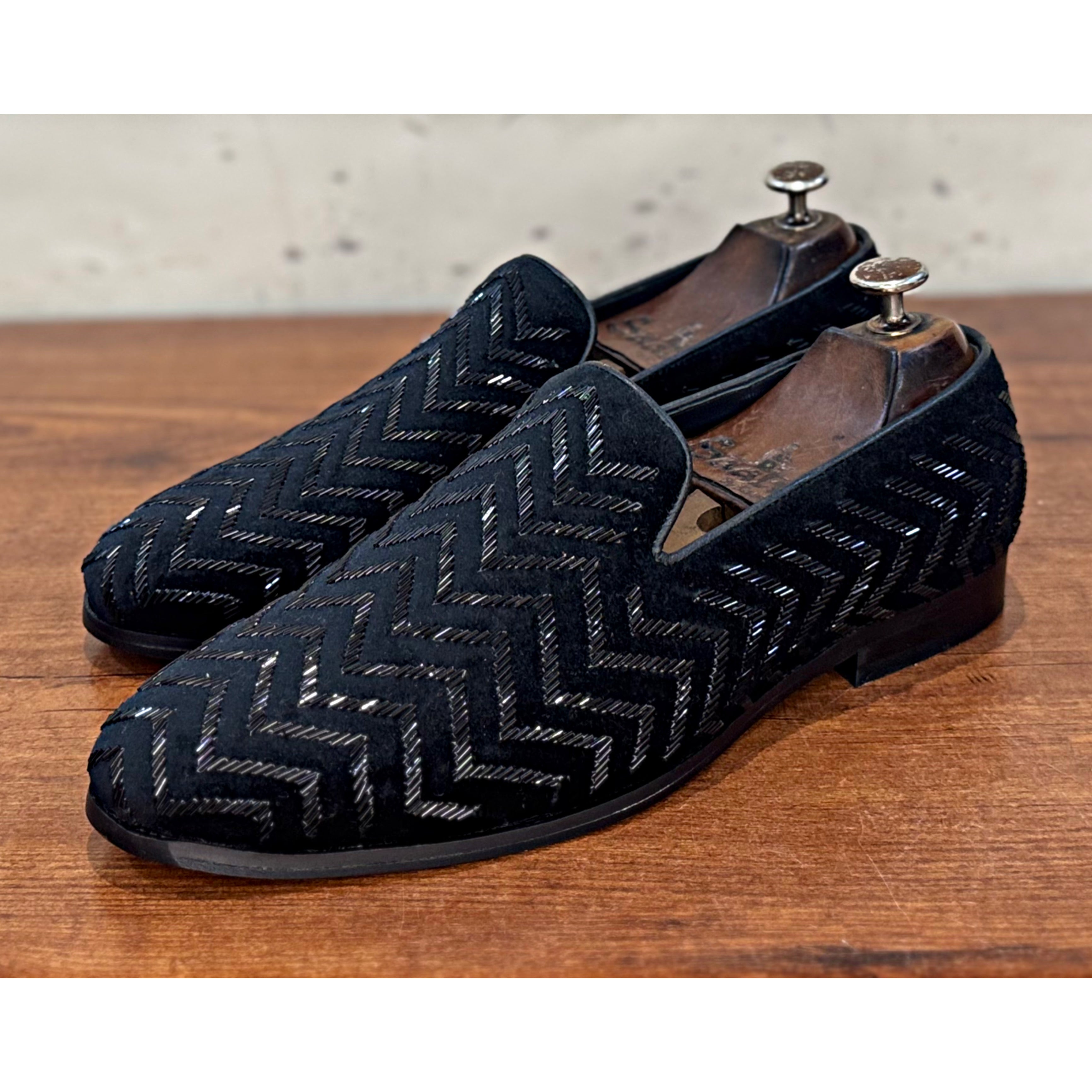 Royal Black Zig Zag