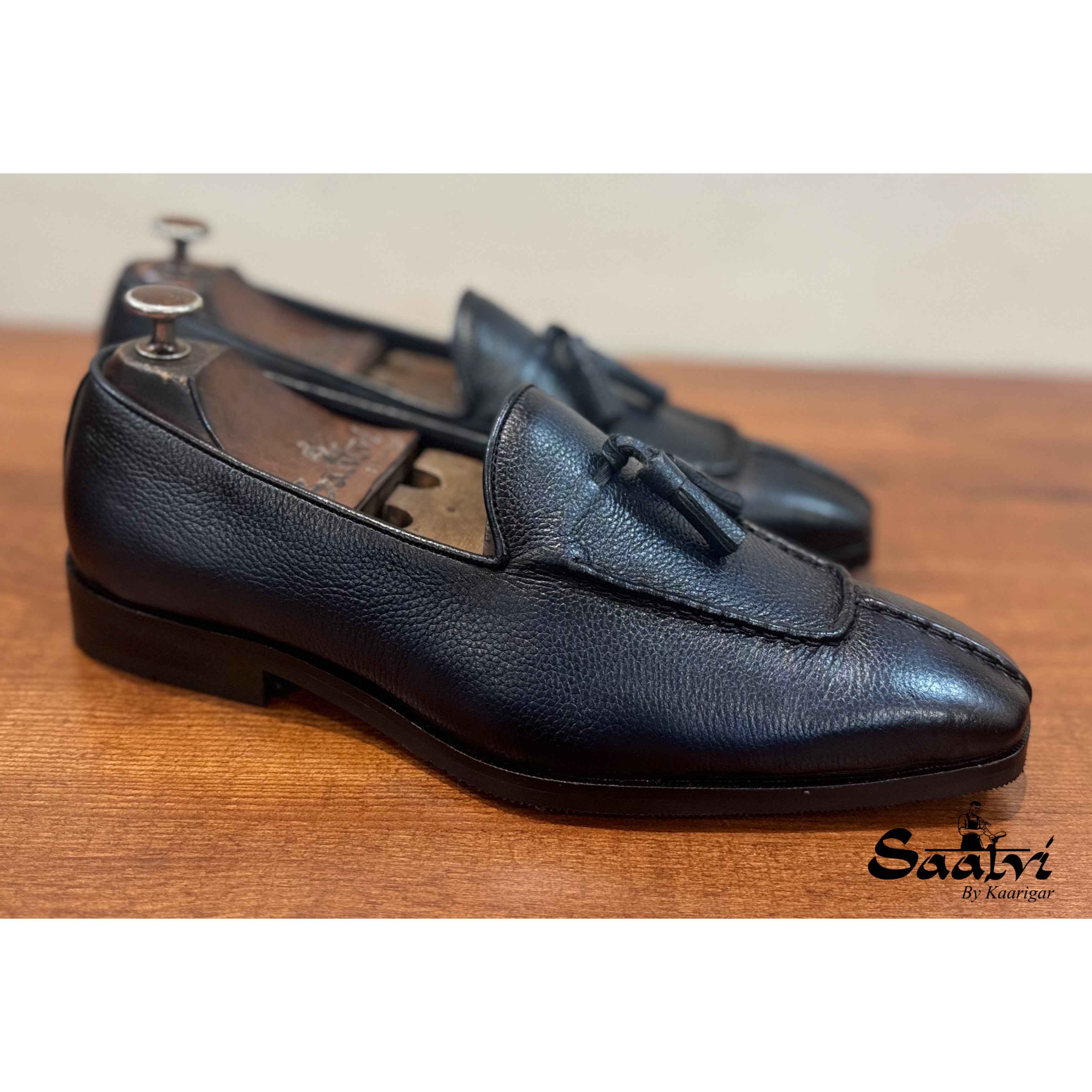 Navy Blue Tassel Loafers Ultra Soft