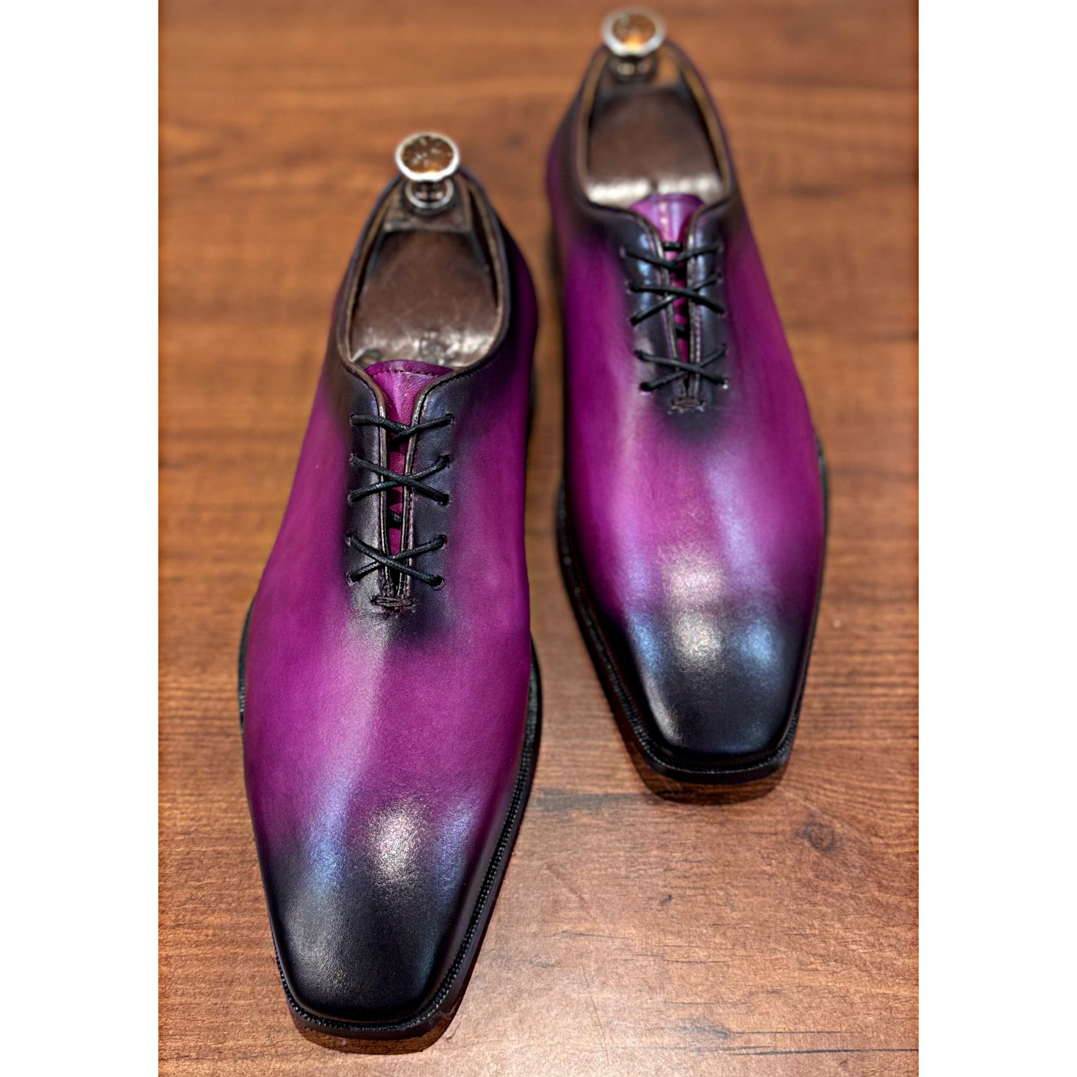 Wholecut Oxfords Purple Hand Finished