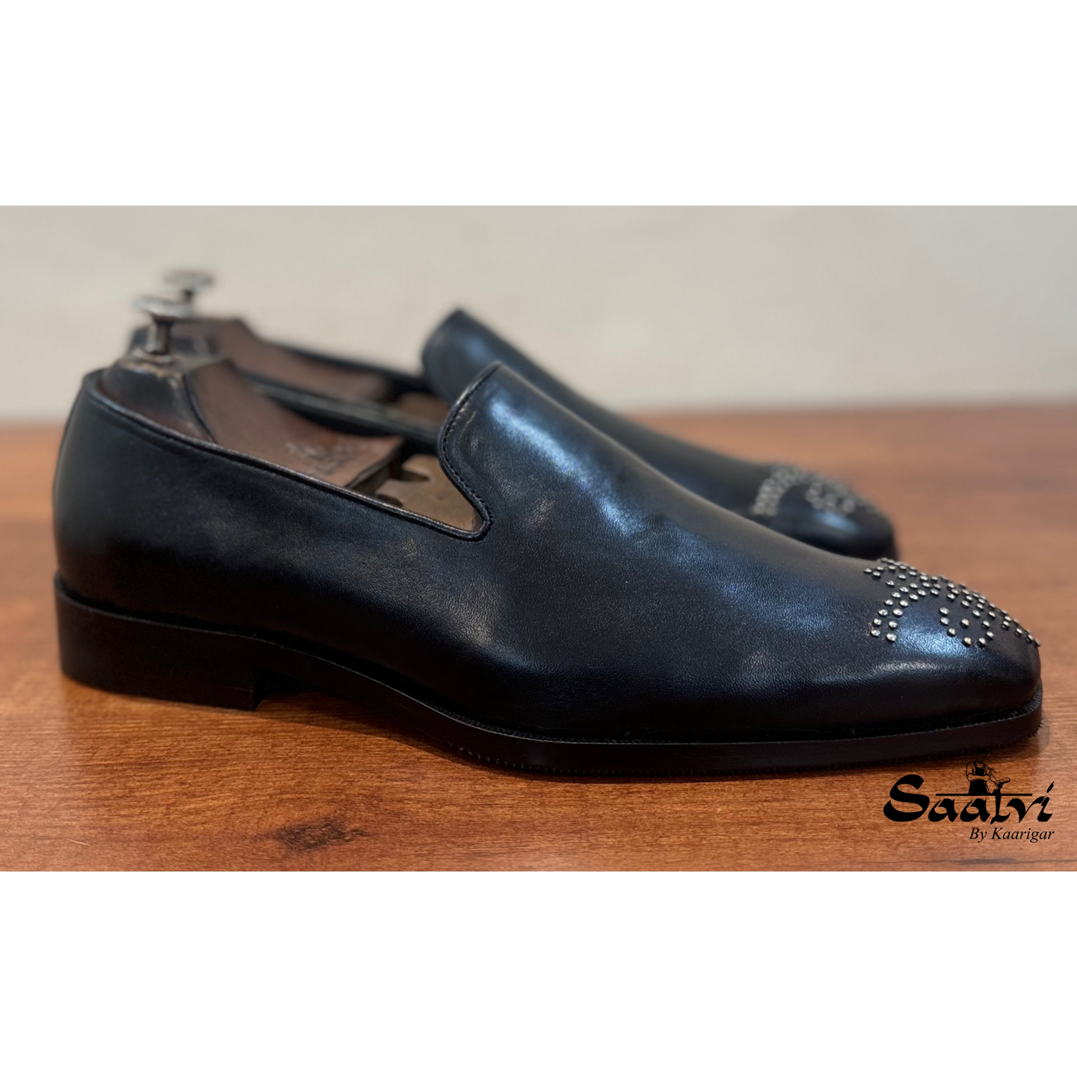 Black Loafers With Bajri