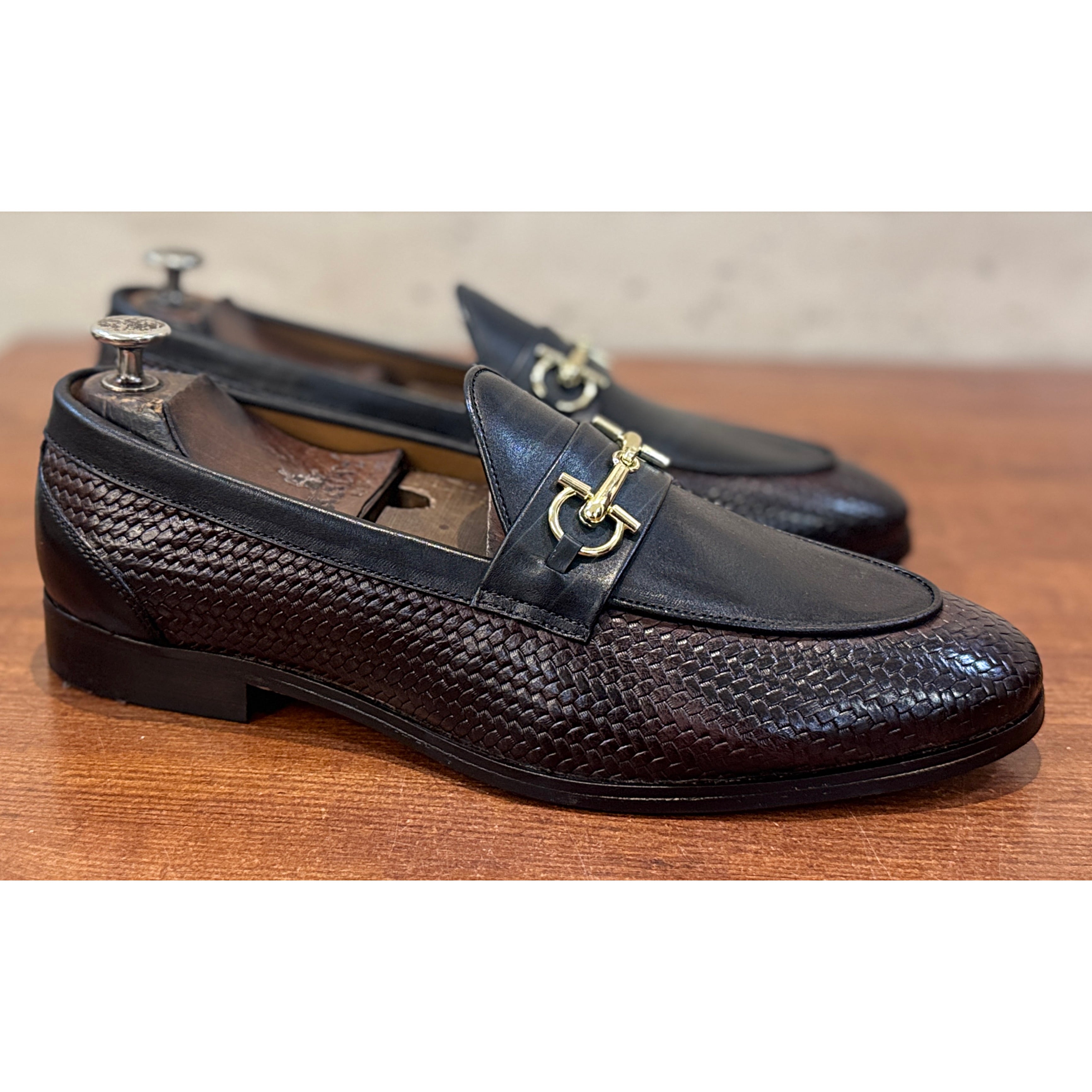 Regent Woven Horsebit Loafer – Espresso Black
