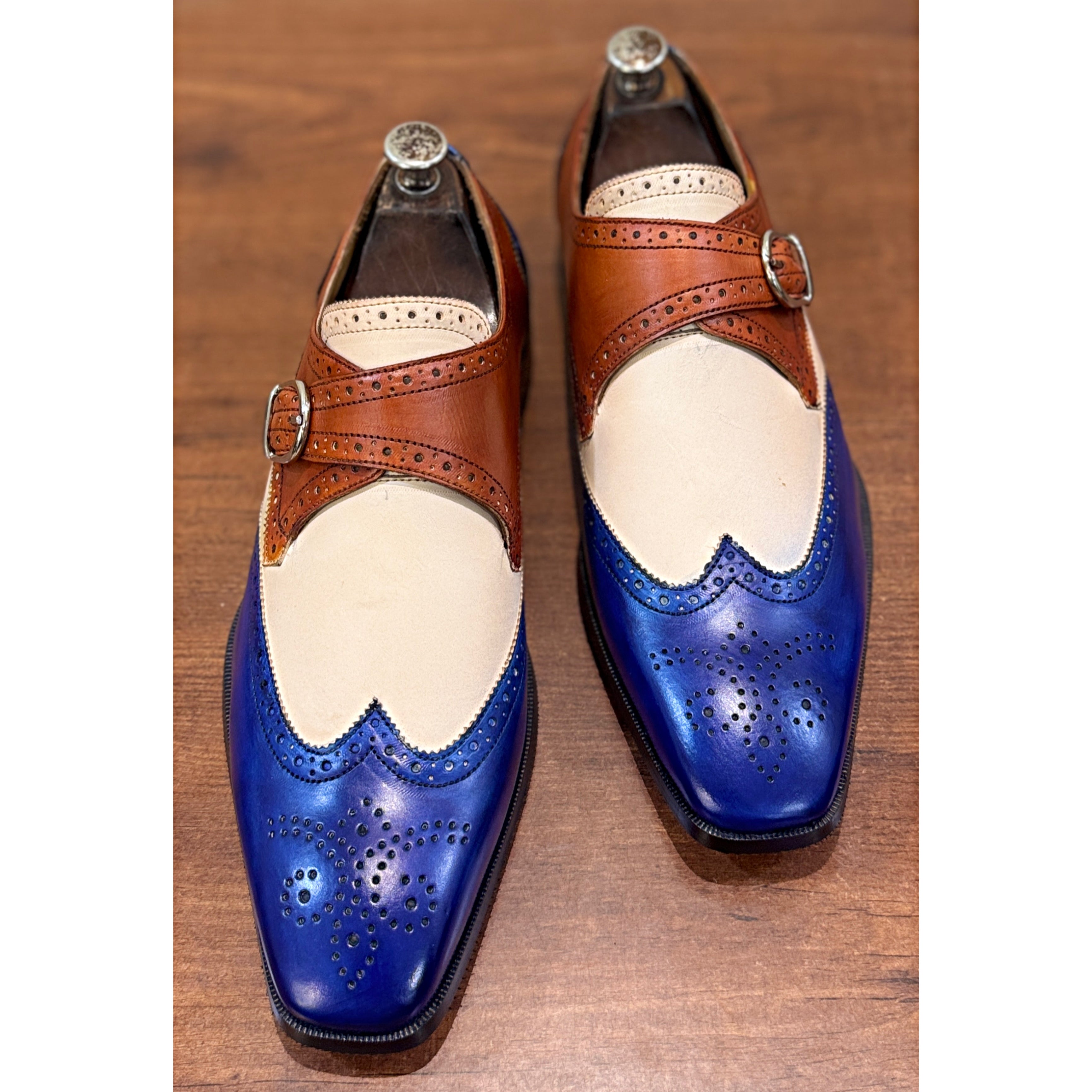 Regent Spectator Single Monk – Royal Blue & Ivory
