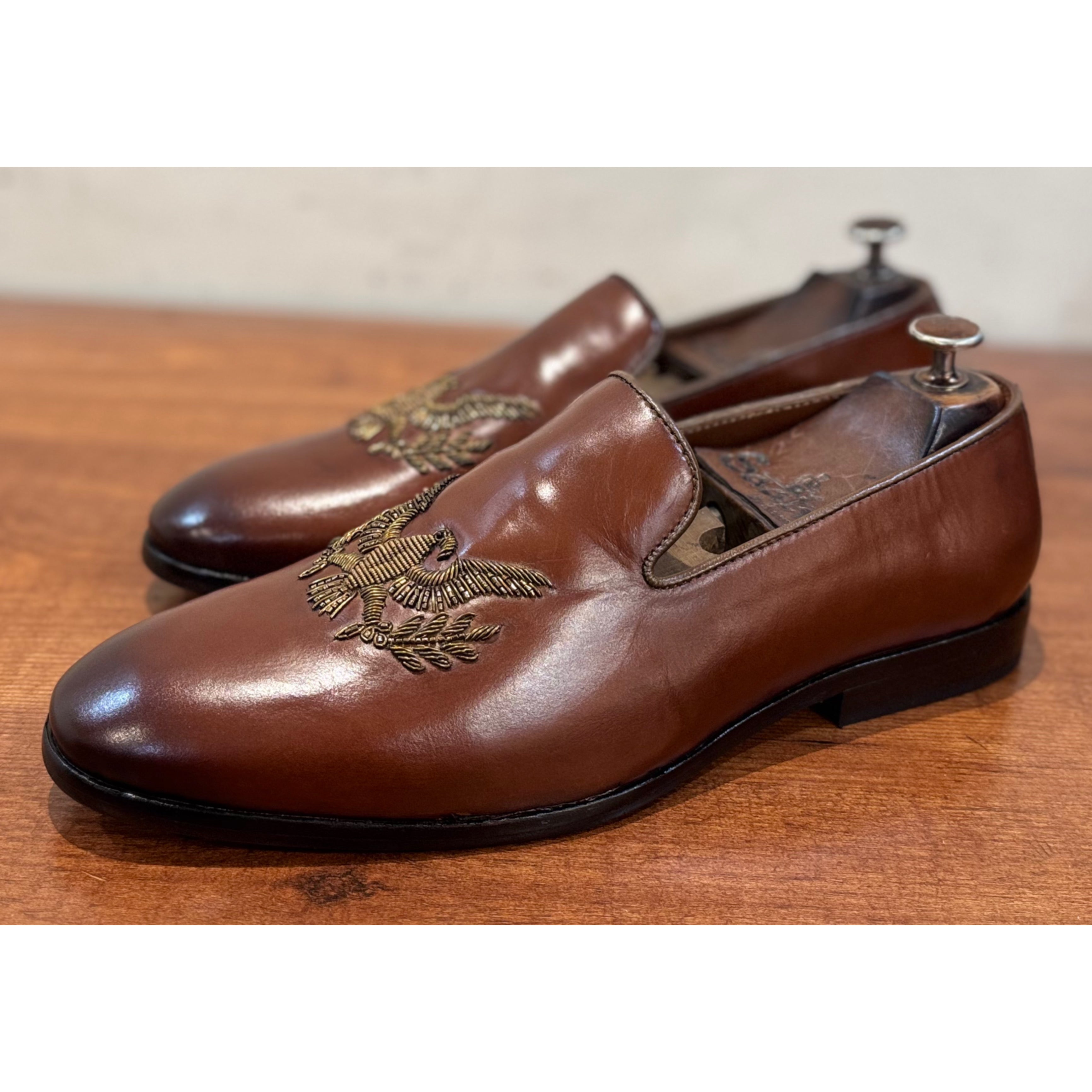 Eagle Hand Embroidery Slipons
