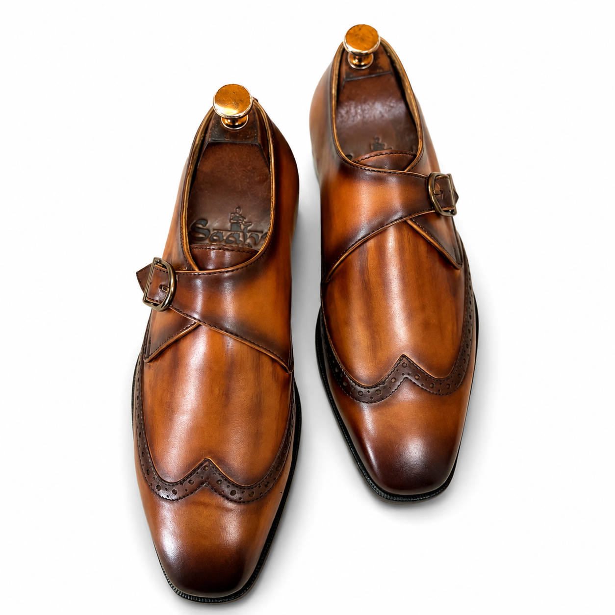 Savile Patina Monk Strap