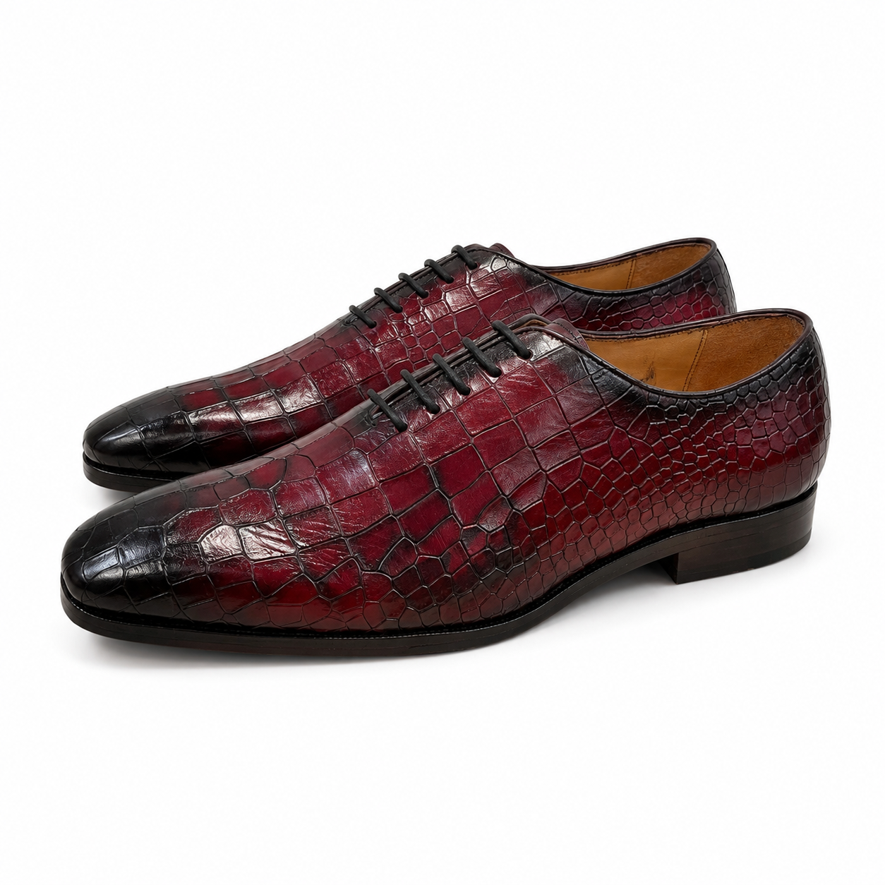 Bordeaux Croco Oxford