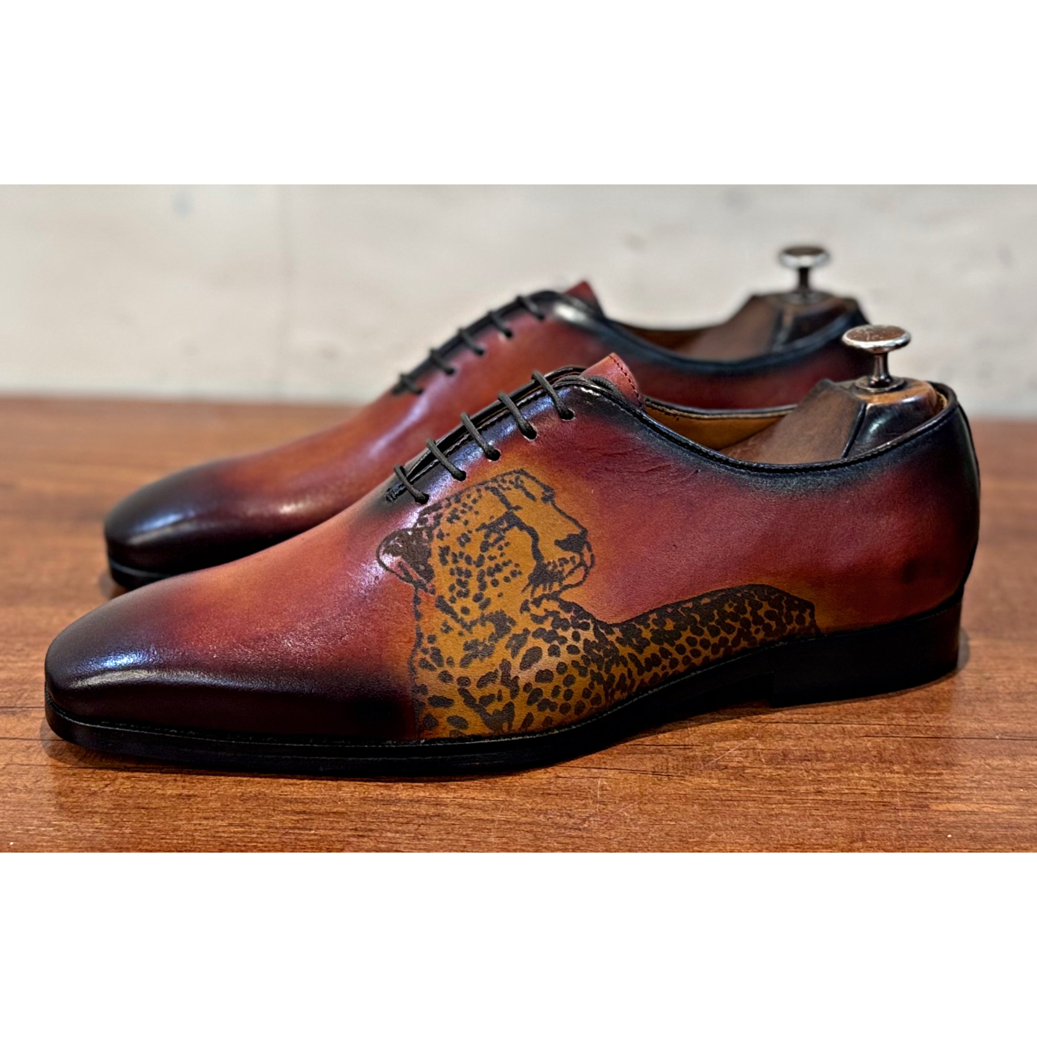 Classic Hand Patina Lion Oxfords