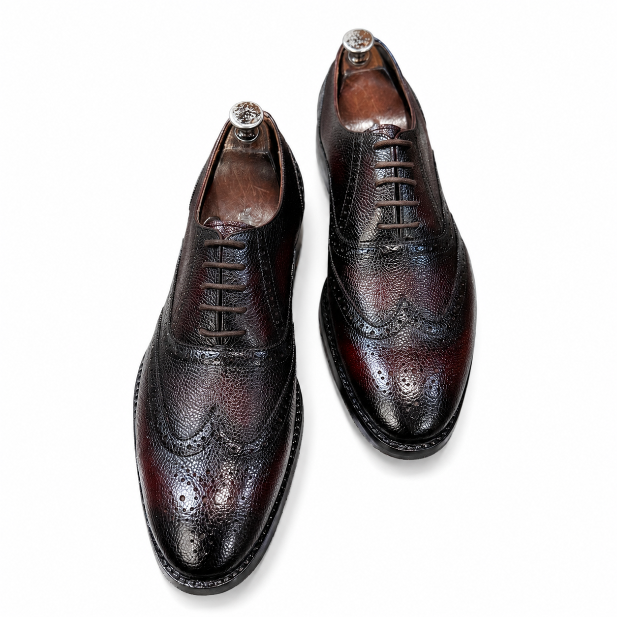 Oxblood NDM Leather Oxford Shoes