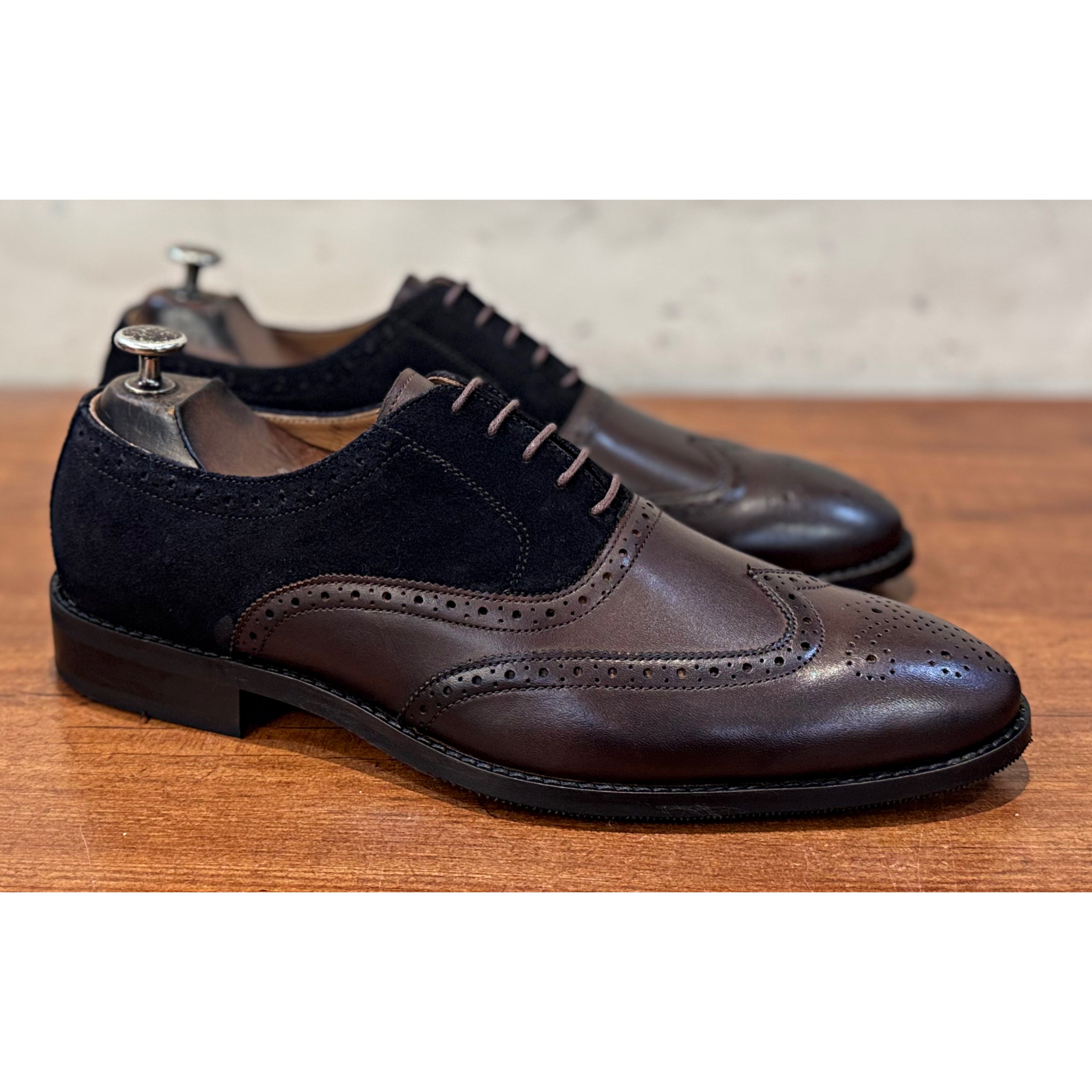 Two Tone Wingtip Oxfords