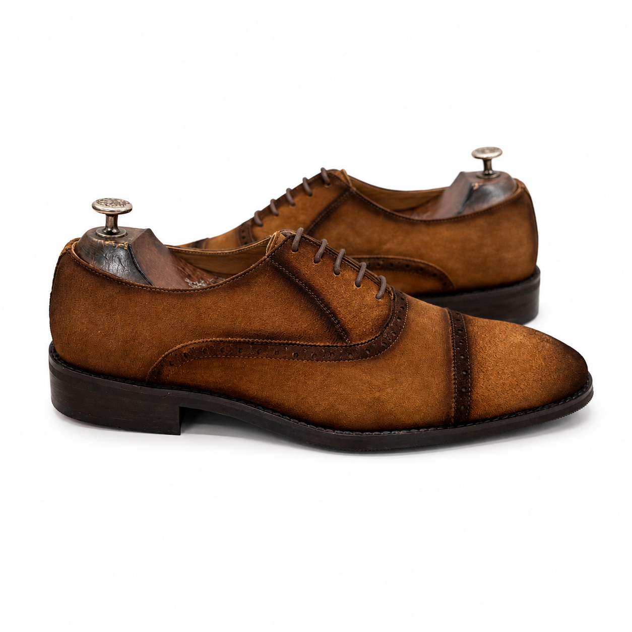 Golden Sand Suede Oxford