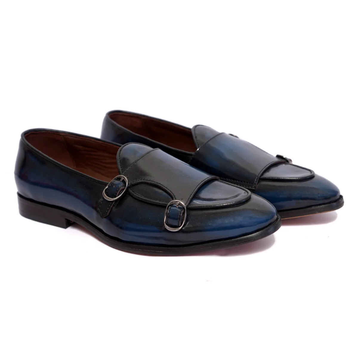 Monarch Belgian Double Monk Loafer – Midnight Blue