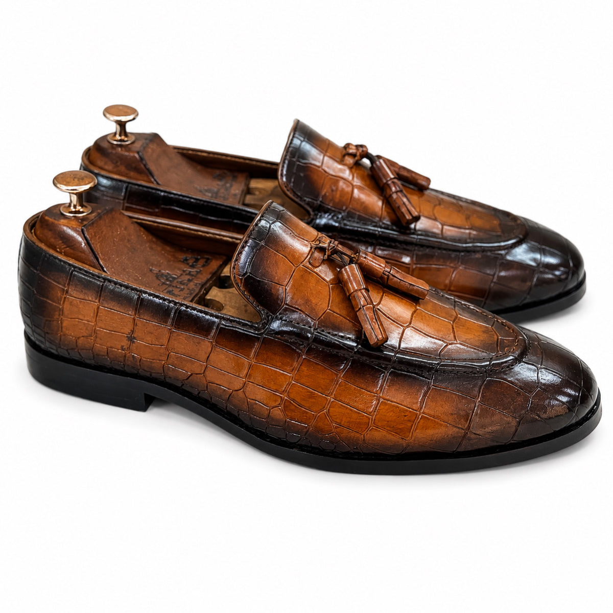 Imperial Croco Tassel Loafers