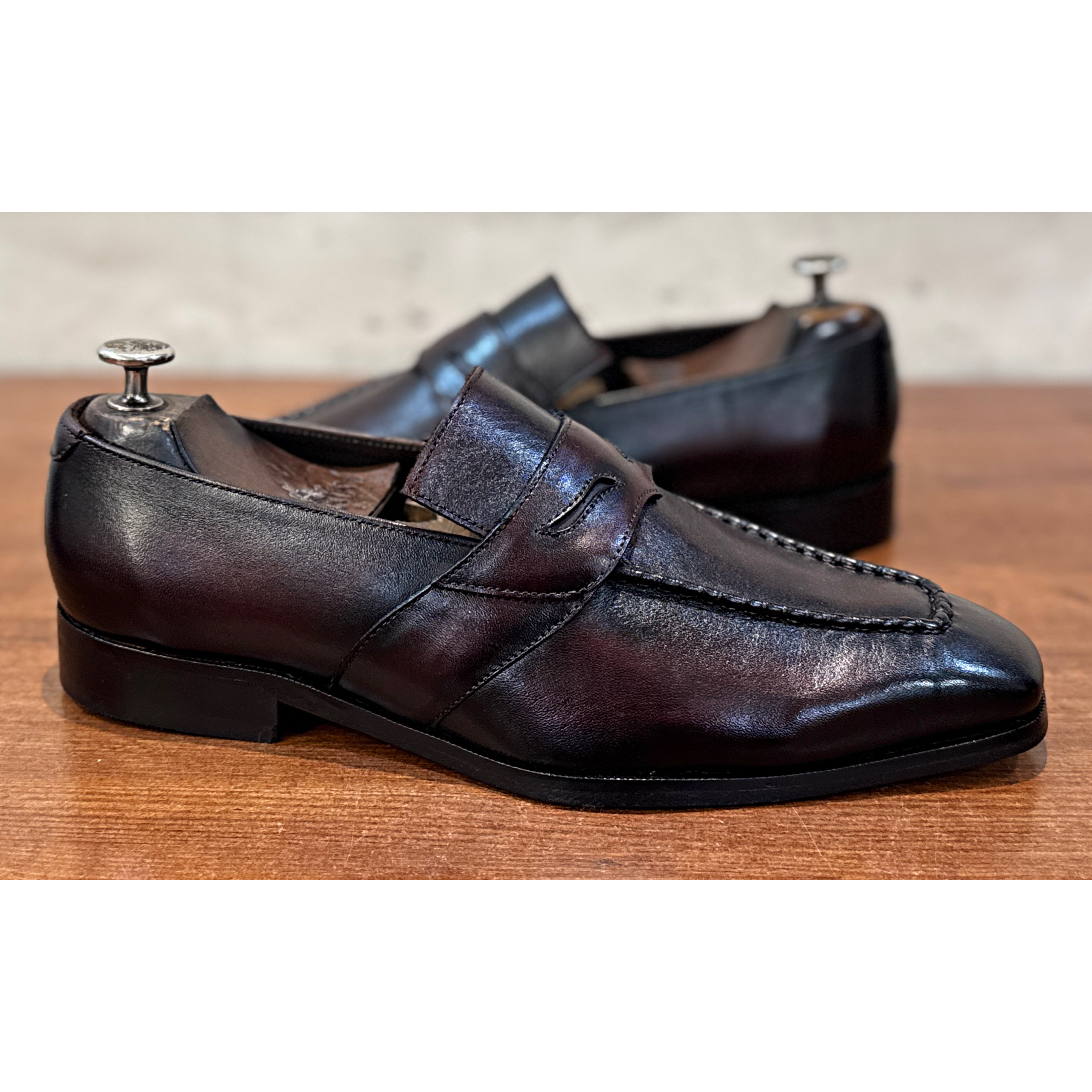 The Lorenzo TOBACCO Loafer – Handmade Leather Penny Loafers