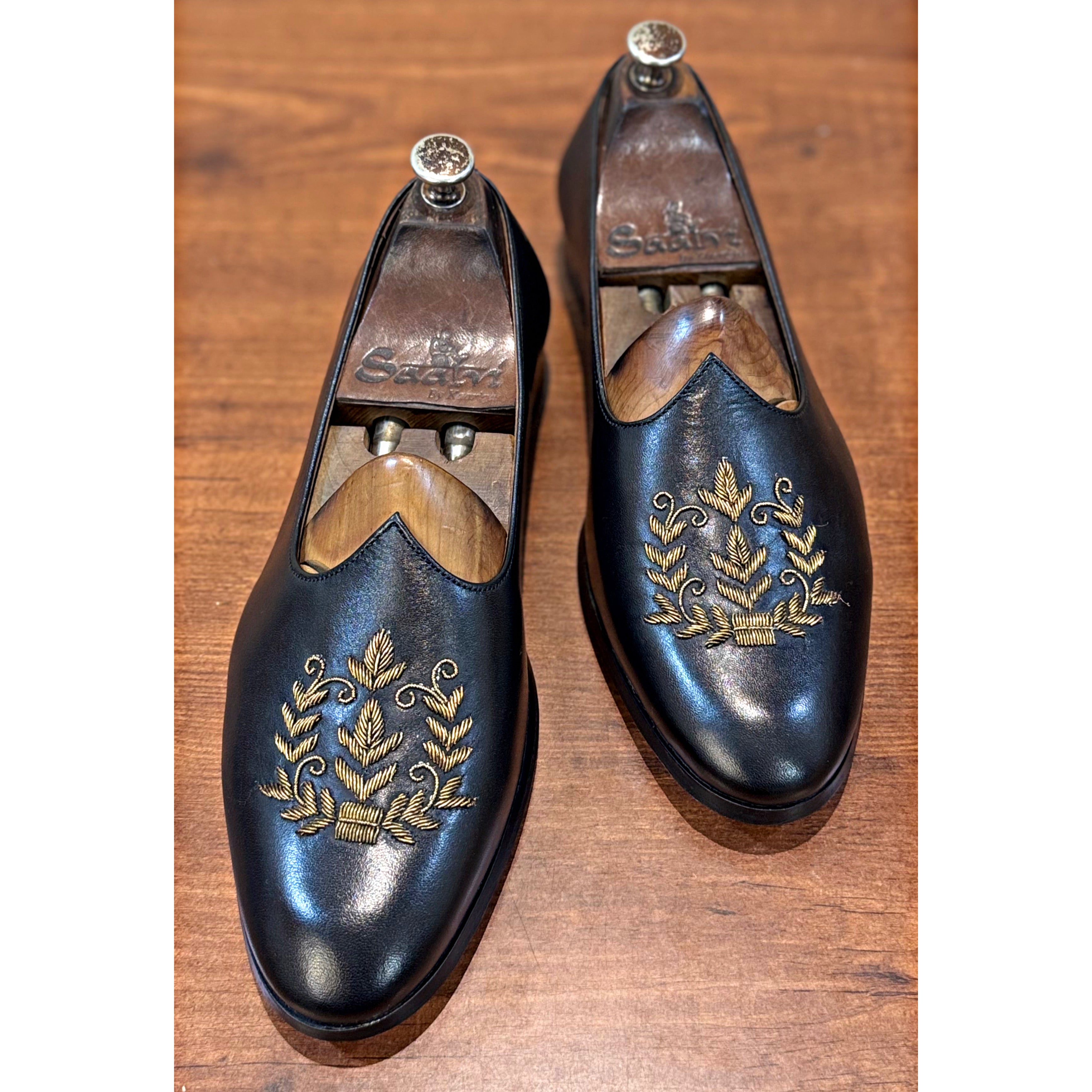 Black Leaf Zardosi Jalsa