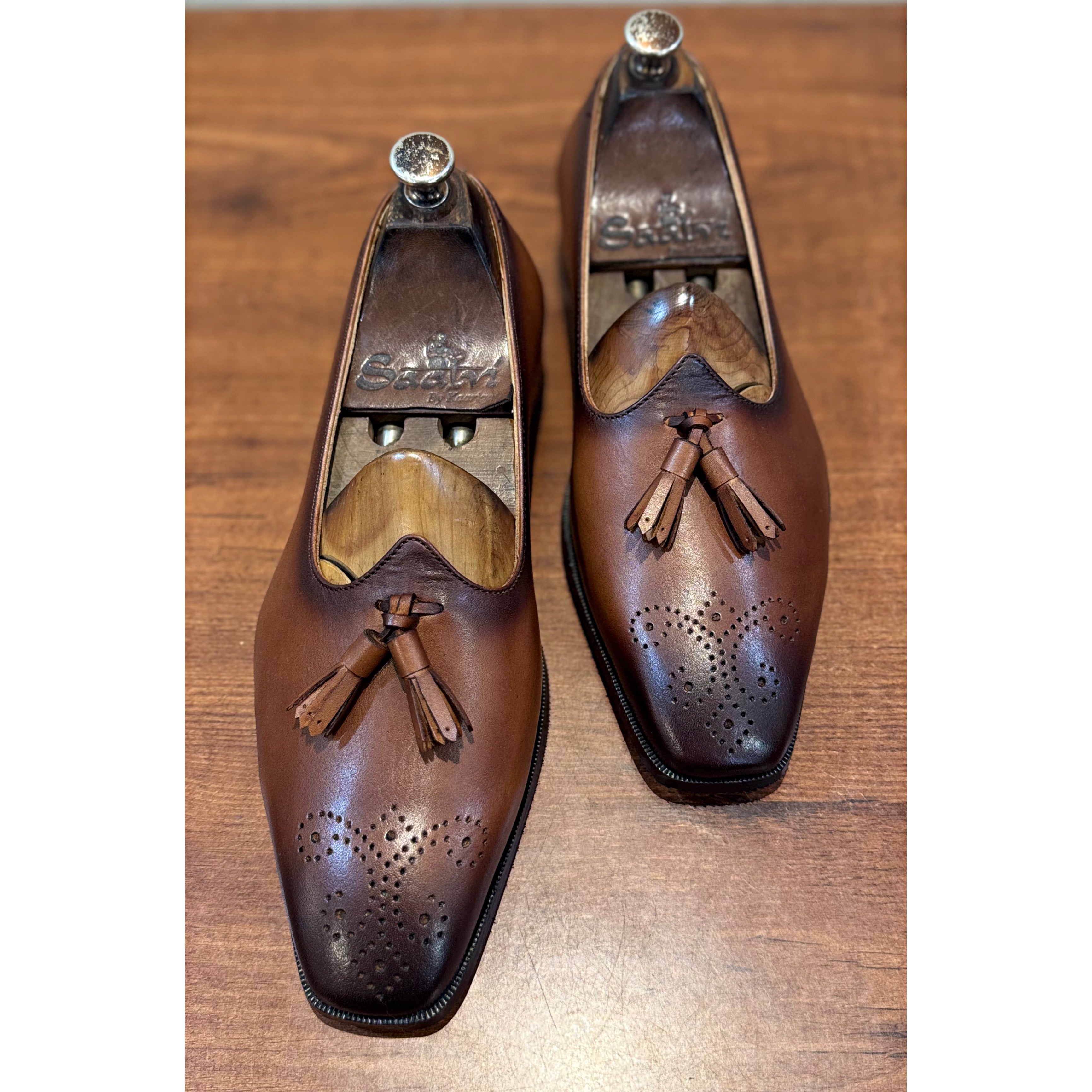 Tassel Jalsa with Brogue Tan
