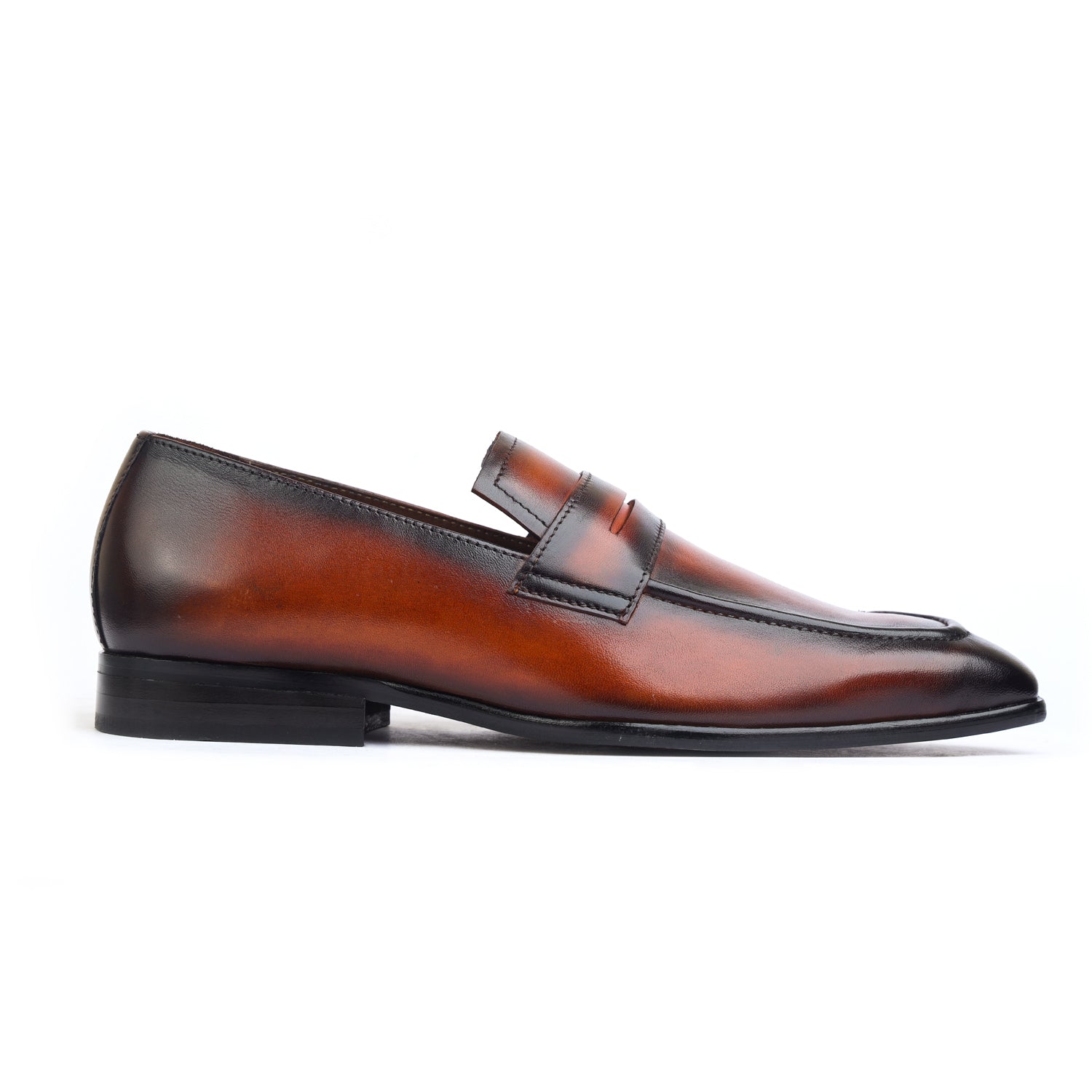Designer Penny Loafers Hand Patina