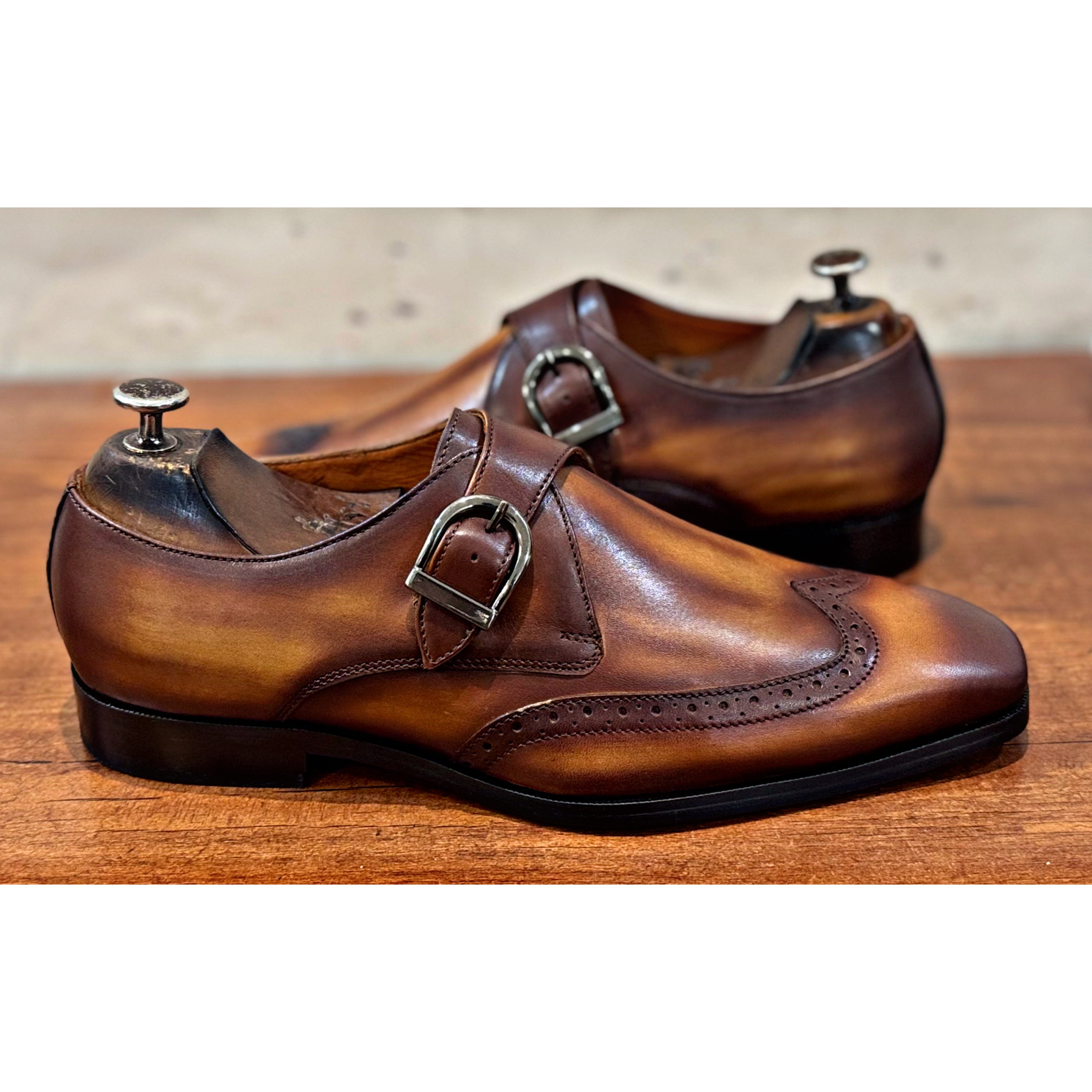 Single Strap Monk Wood Finish