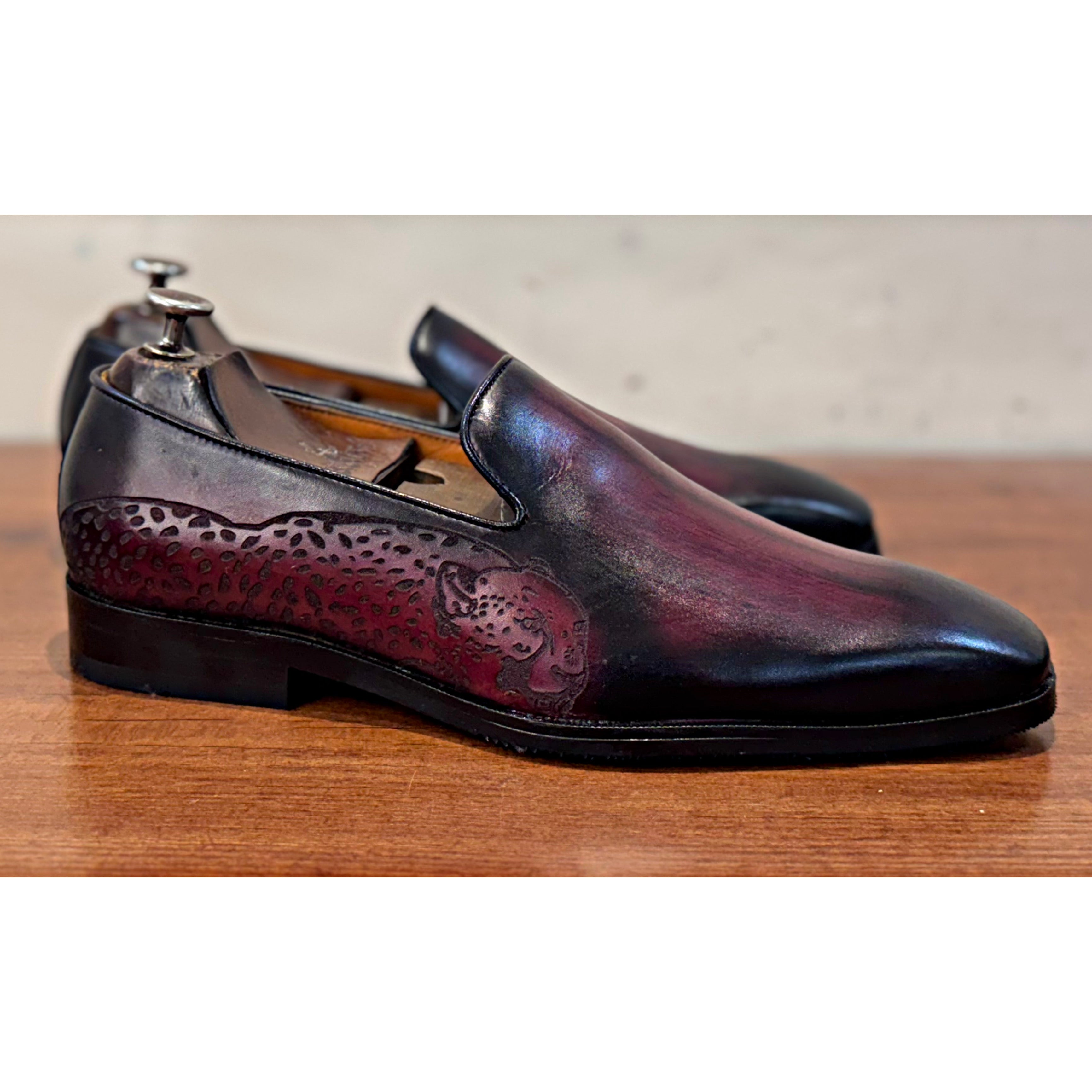 Bordo Hand Patina Loafers Tiger