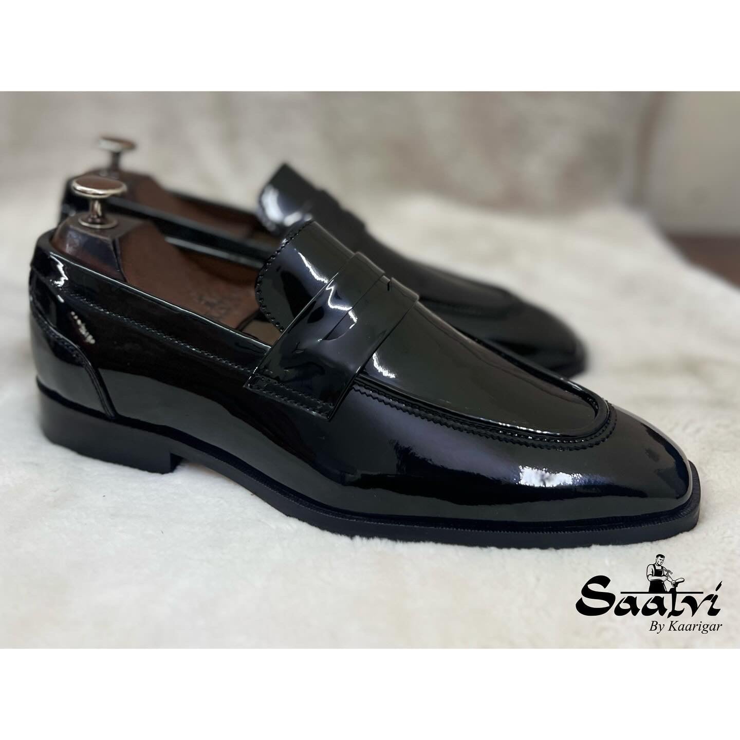 Black Patent Penny Loafers